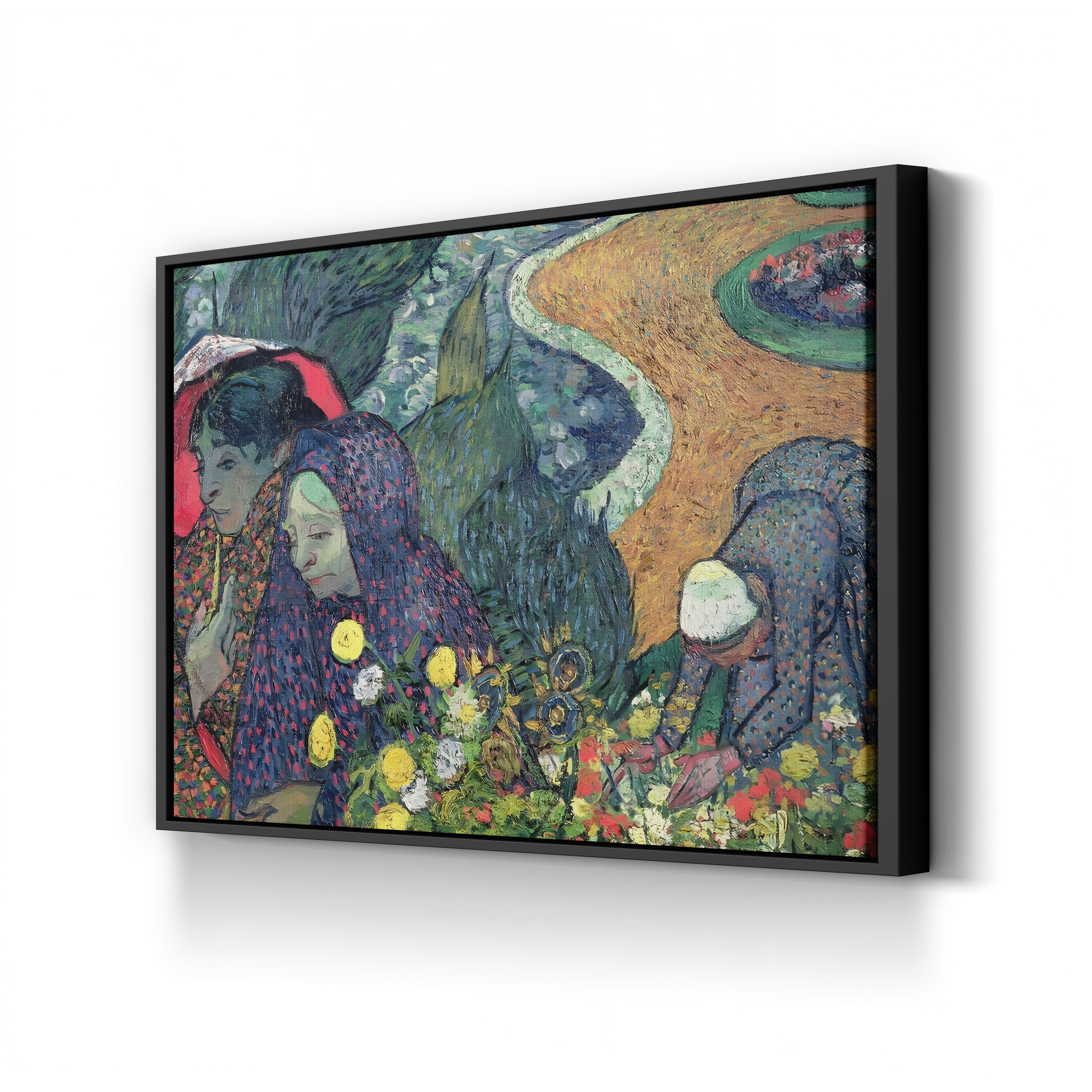 Ladies of Arles (Memories of the Garden at Etten) – Vincent van Gogh Wall Art | Post-Impressionist Figure Canvas Print