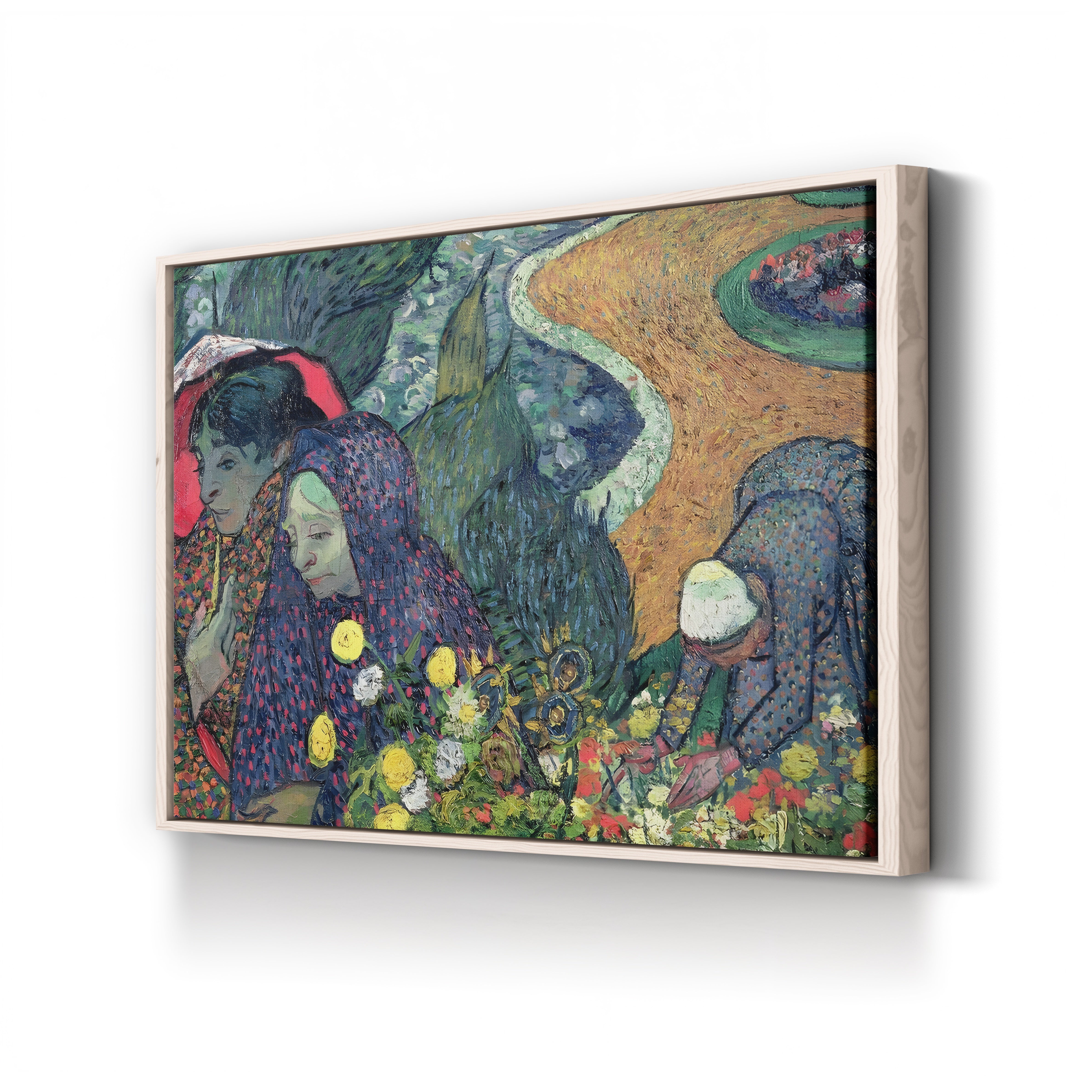 Ladies of Arles (Memories of the Garden at Etten) – Vincent van Gogh Wall Art | Post-Impressionist Figure Canvas Print