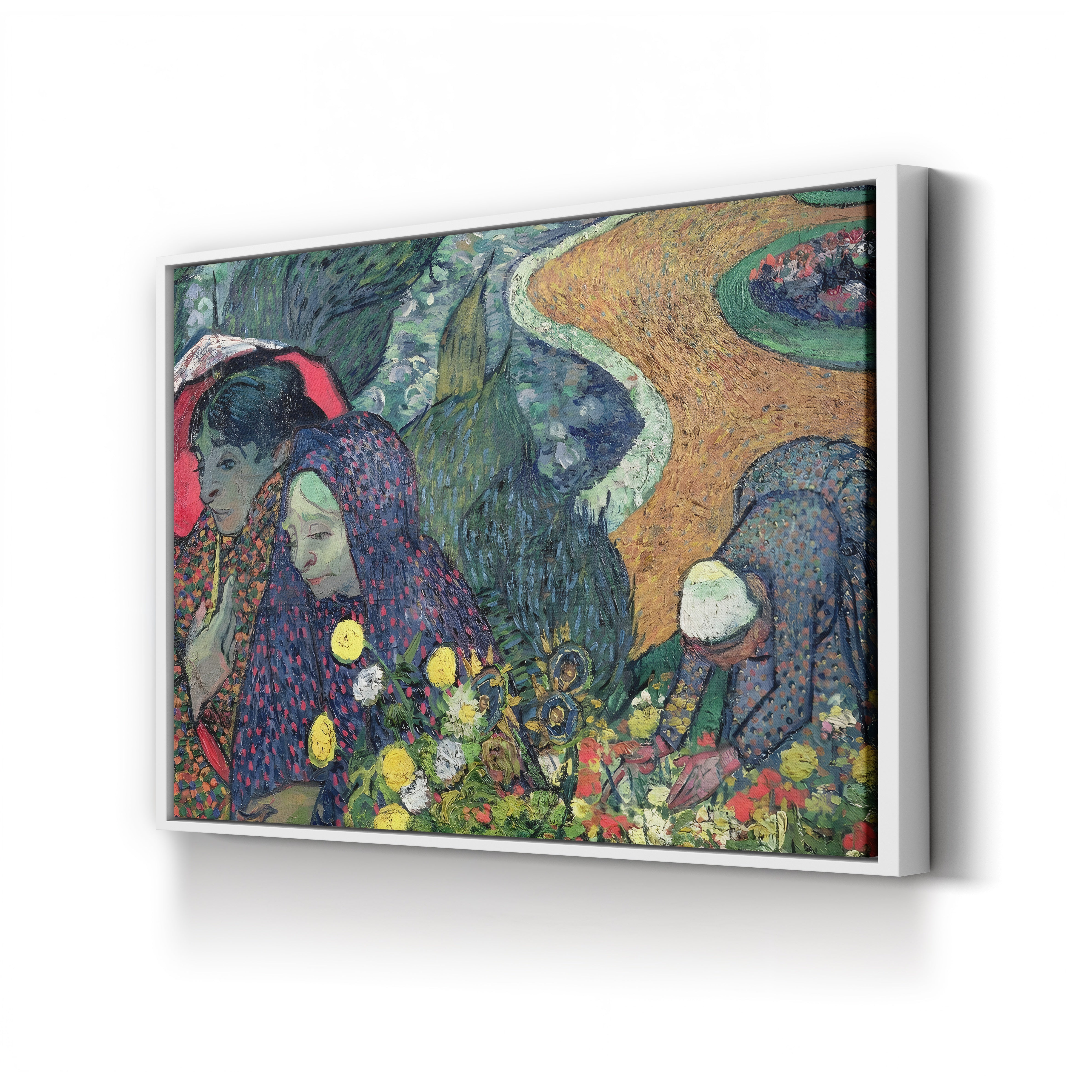 Ladies of Arles (Memories of the Garden at Etten) – Vincent van Gogh Wall Art | Post-Impressionist Figure Canvas Print