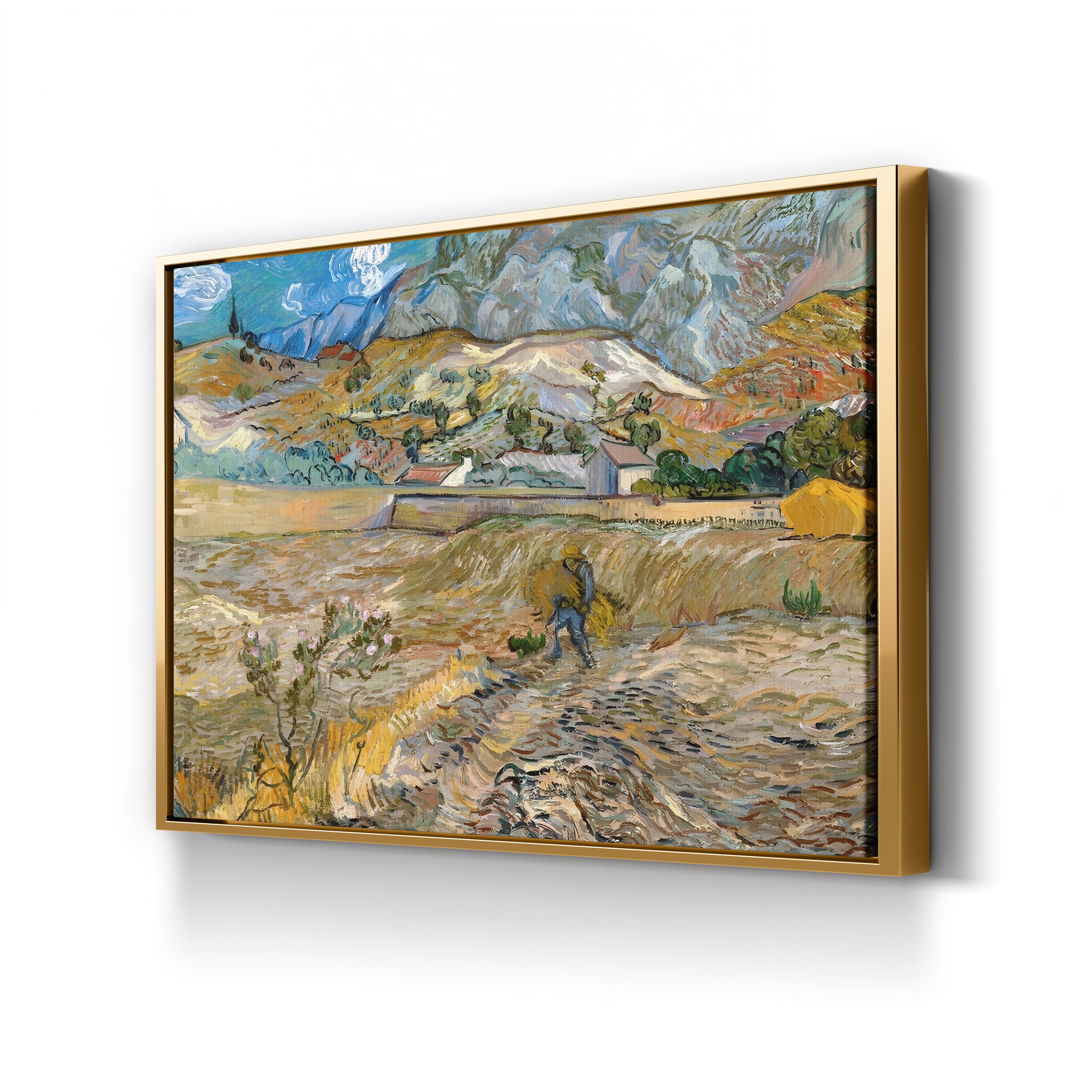 Landscape at Saint-Rémy, 1889 – Vincent van Gogh Wall Art | Post-Impressionist Provençal Canvas Print