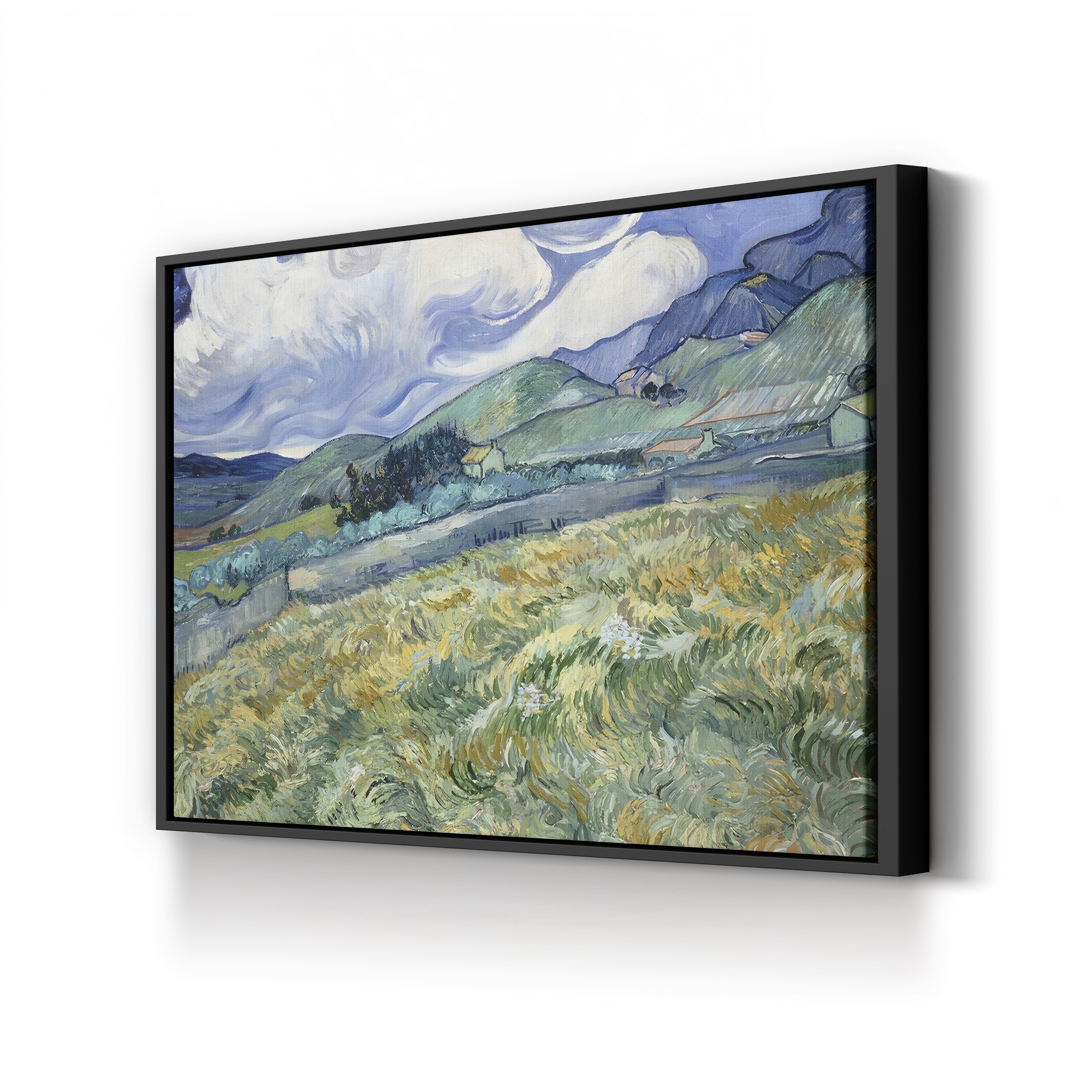 Landscape from Saint-Rémy – Vincent van Gogh Wall Art | Post-Impressionist Provençal Canvas Print