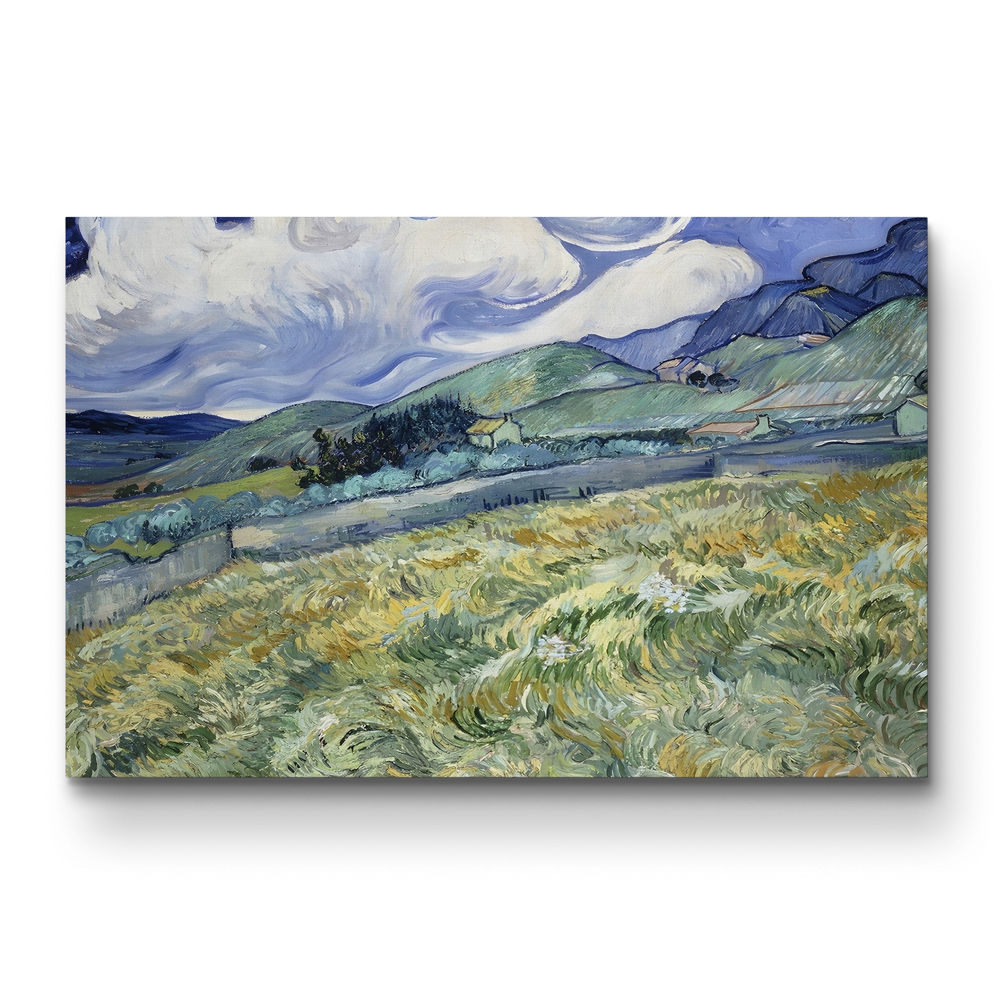 Landscape from Saint-Rémy – Vincent van Gogh Wall Art | Post-Impressionist Provençal Canvas Print