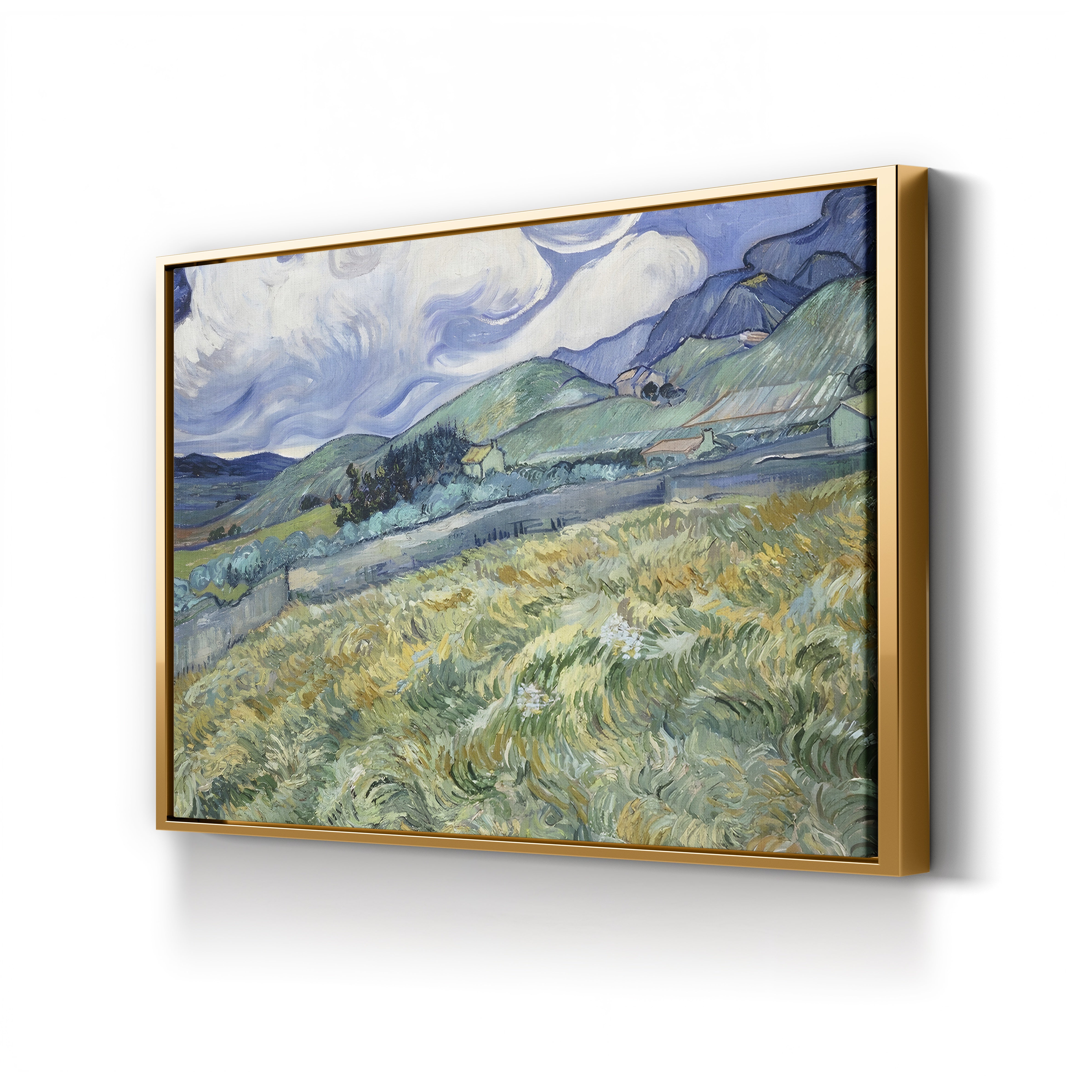 Landscape from Saint-Rémy – Vincent van Gogh Wall Art | Post-Impressionist Provençal Canvas Print