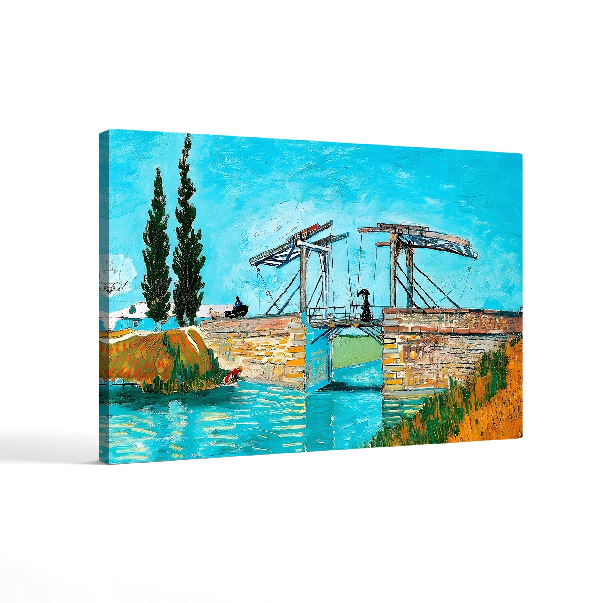 Langlois Bridge at Arles – Vincent van Gogh Wall Art | Post-Impressionist Arles Canvas Print