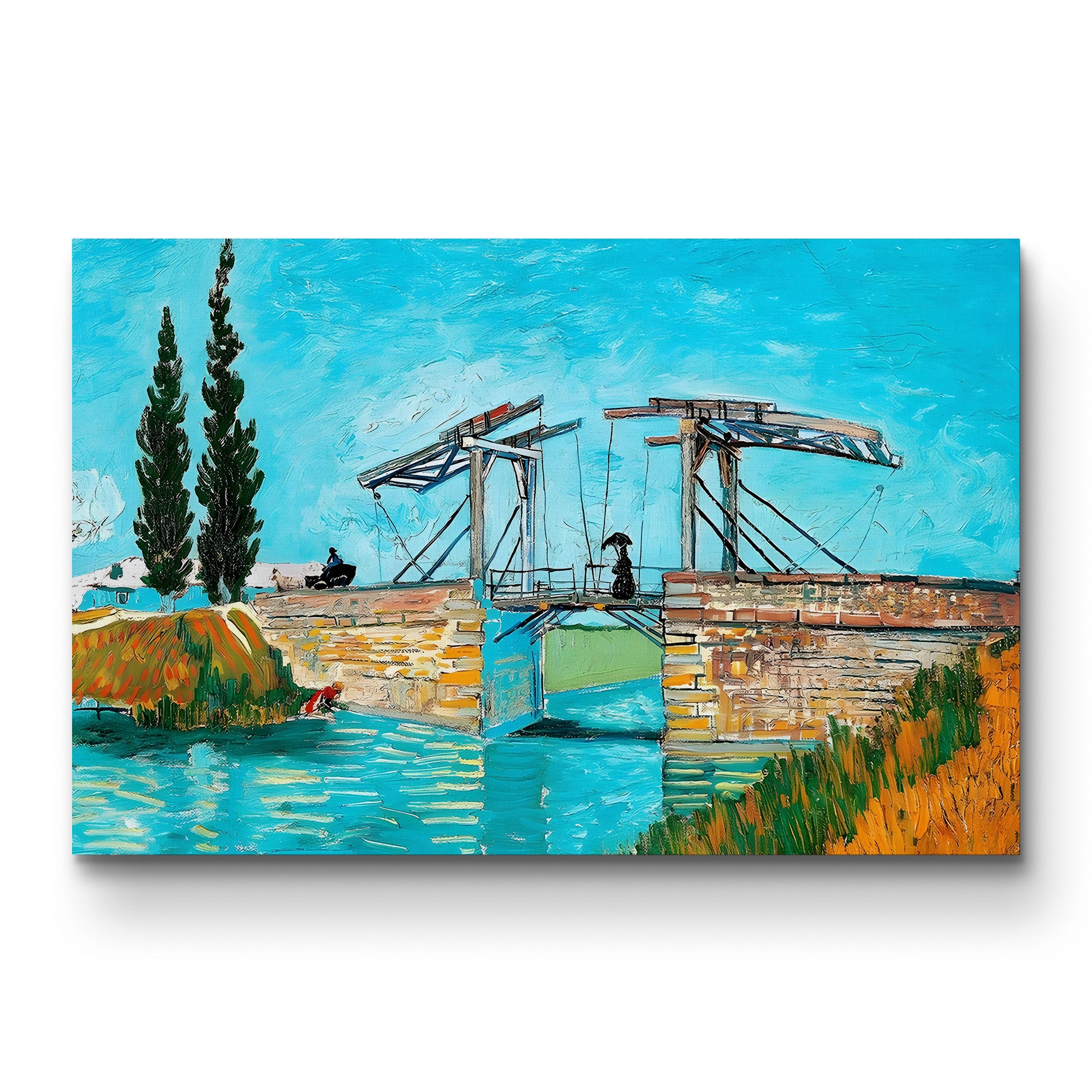 Langlois Bridge at Arles – Vincent van Gogh Wall Art | Post-Impressionist Arles Canvas Print