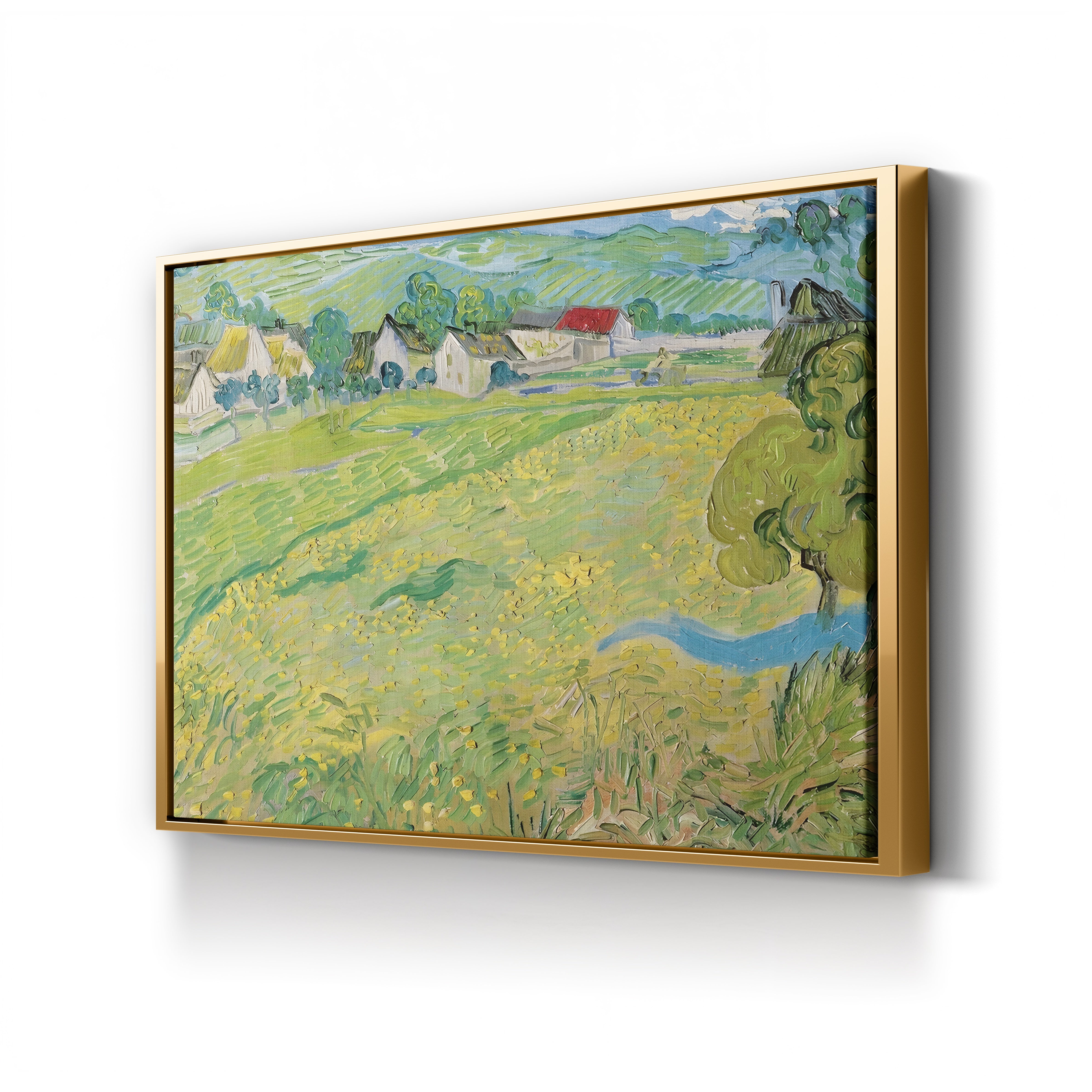 Les Vessenots à Auvers, 1890 – Vincent van Gogh Wall Art | Post-Impressionist Village Canvas Print
