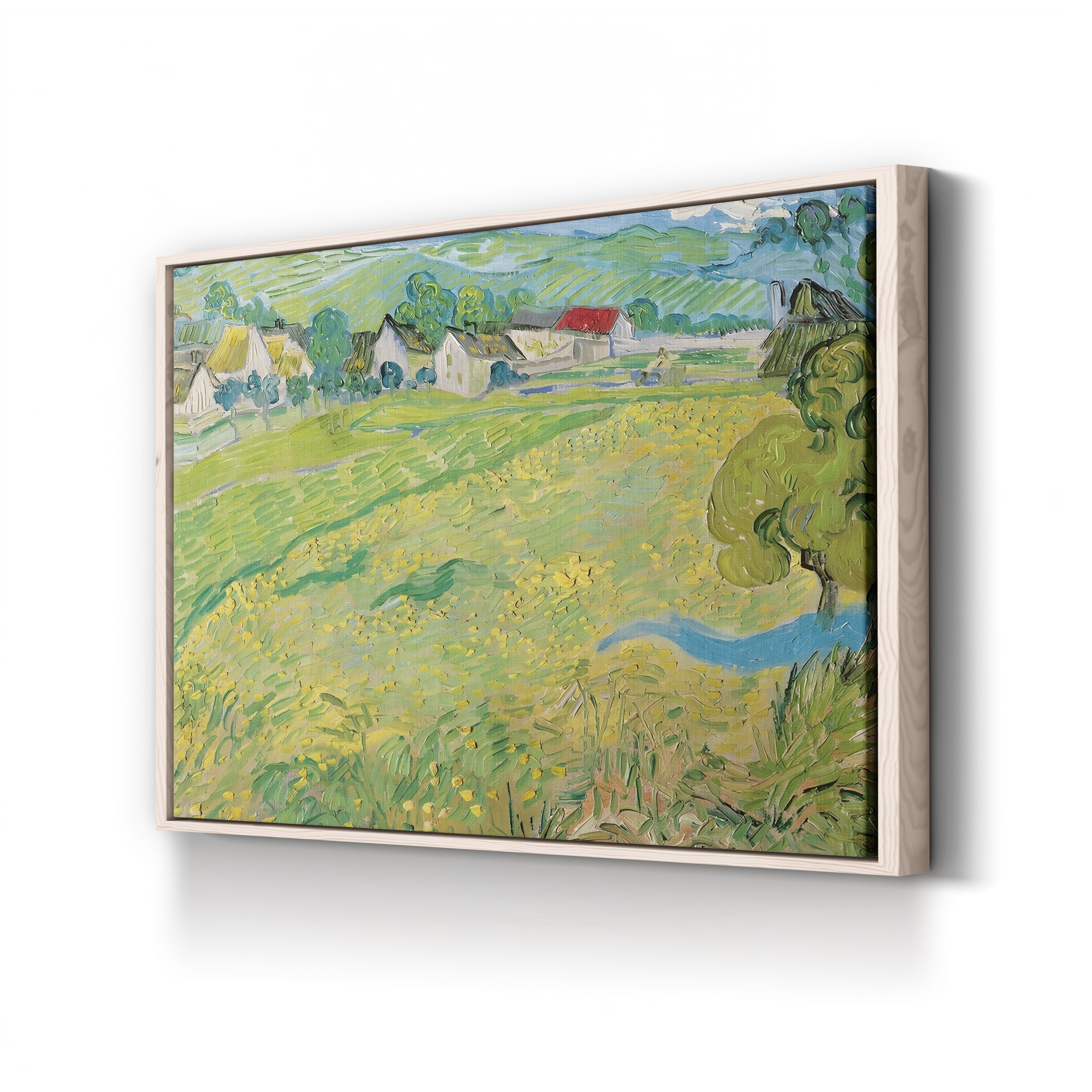 Les Vessenots à Auvers, 1890 – Vincent van Gogh Wall Art | Post-Impressionist Village Canvas Print