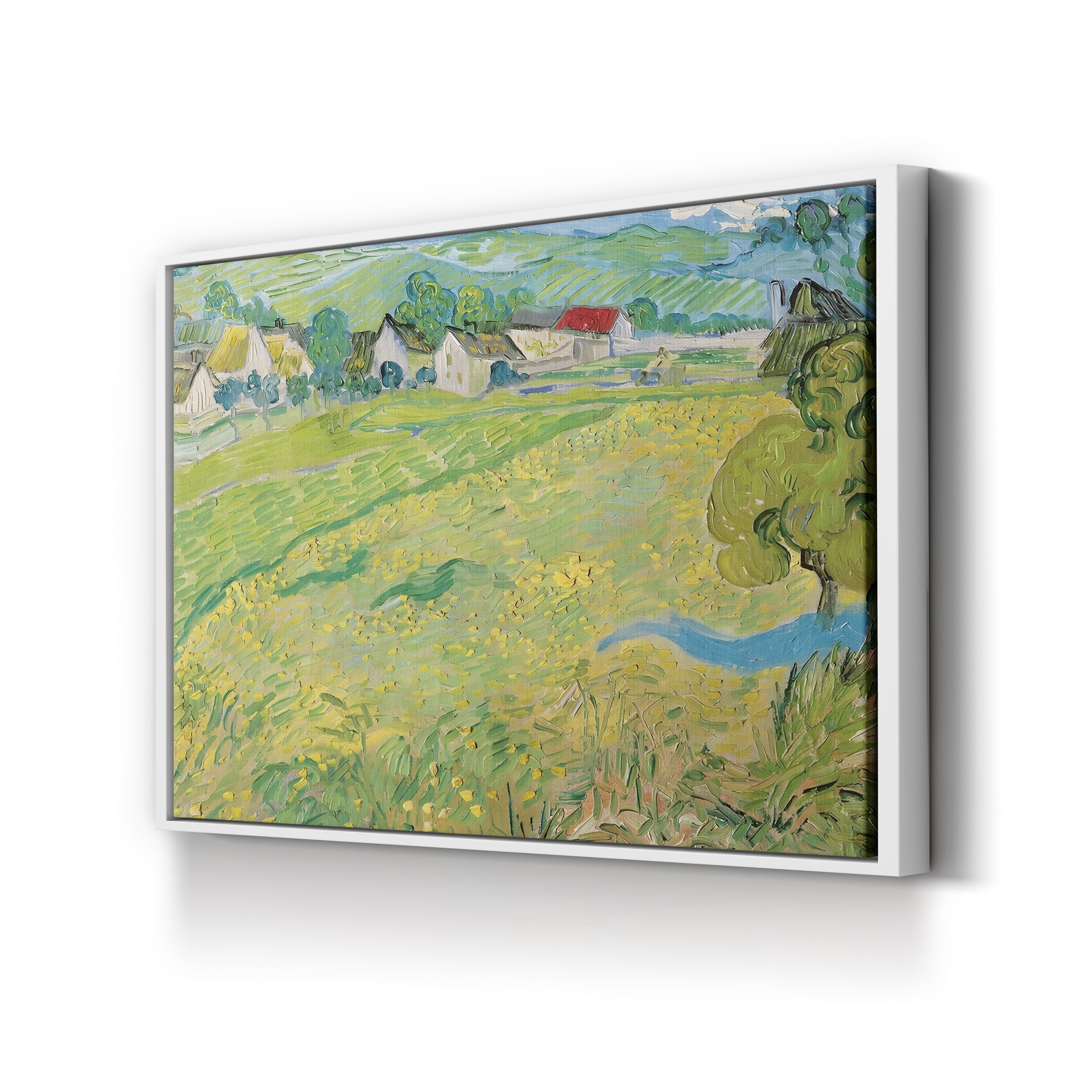 Les Vessenots à Auvers, 1890 – Vincent van Gogh Wall Art | Post-Impressionist Village Canvas Print