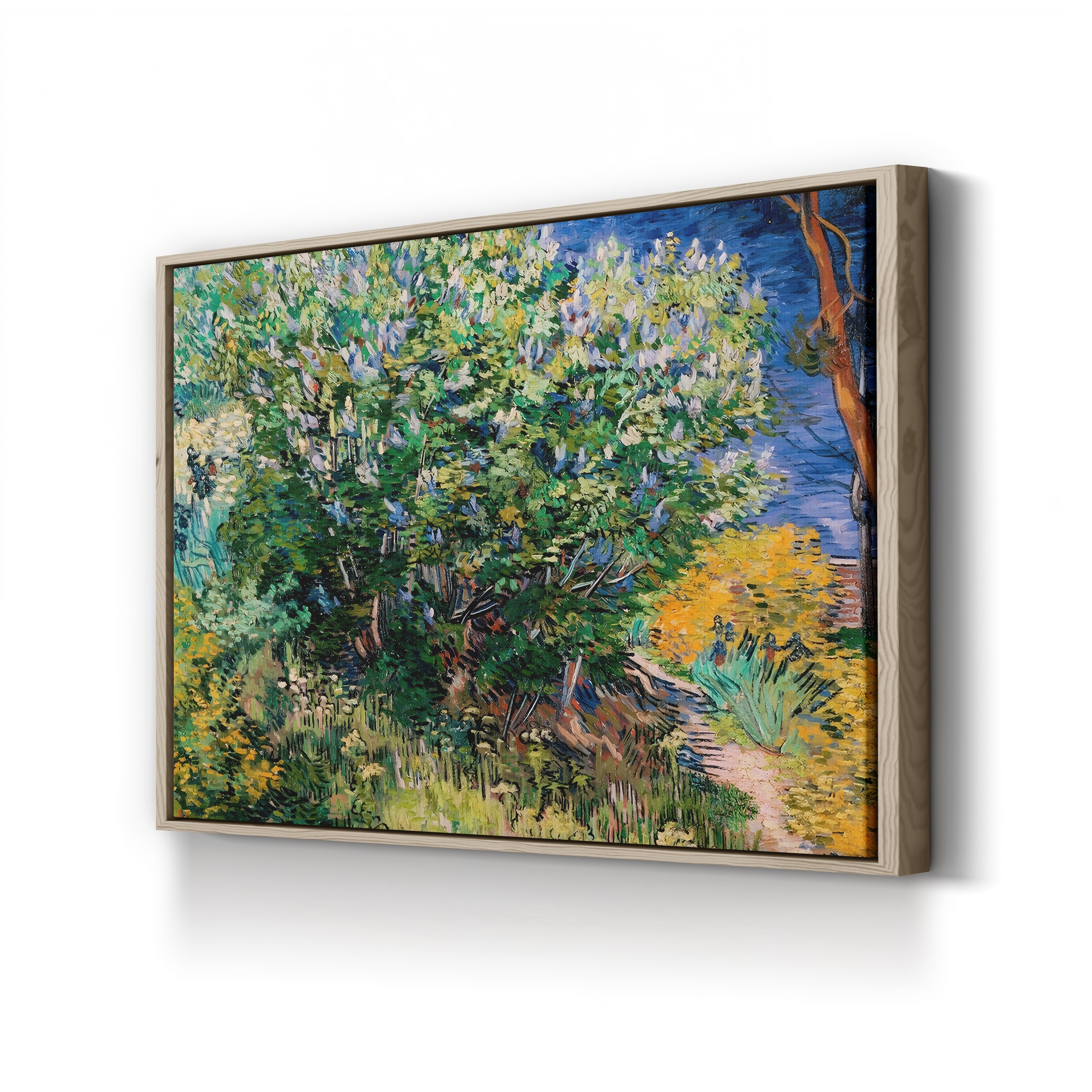Lilac Bush, 1889 – Vincent van Gogh Wall Art | Post-Impressionist Floral Canvas Print