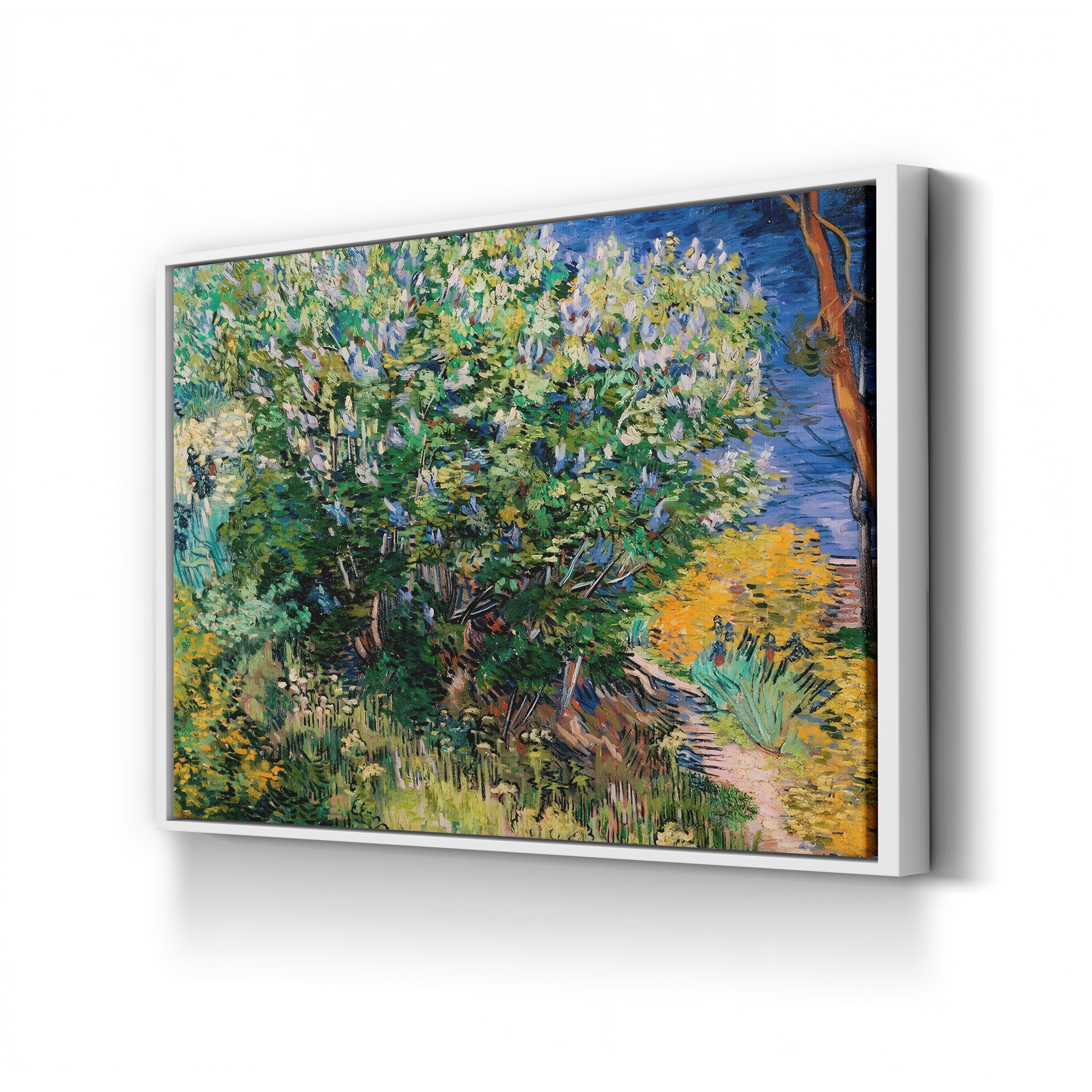 Lilac Bush, 1889 – Vincent van Gogh Wall Art | Post-Impressionist Floral Canvas Print