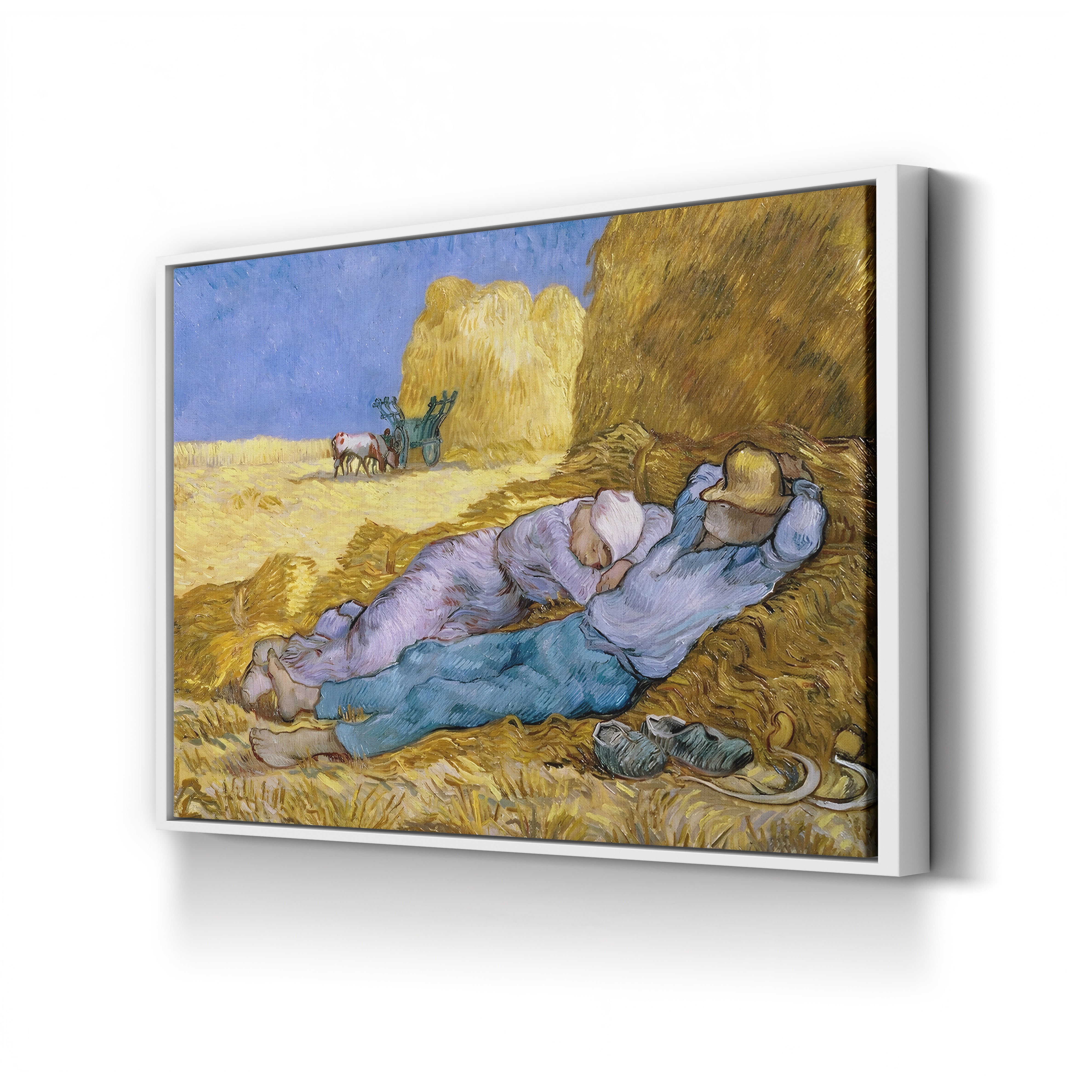 Noon / The Siesta (After Millet), 1890 – Vincent van Gogh Wall Art | Post-Impressionist Figure Canvas Print