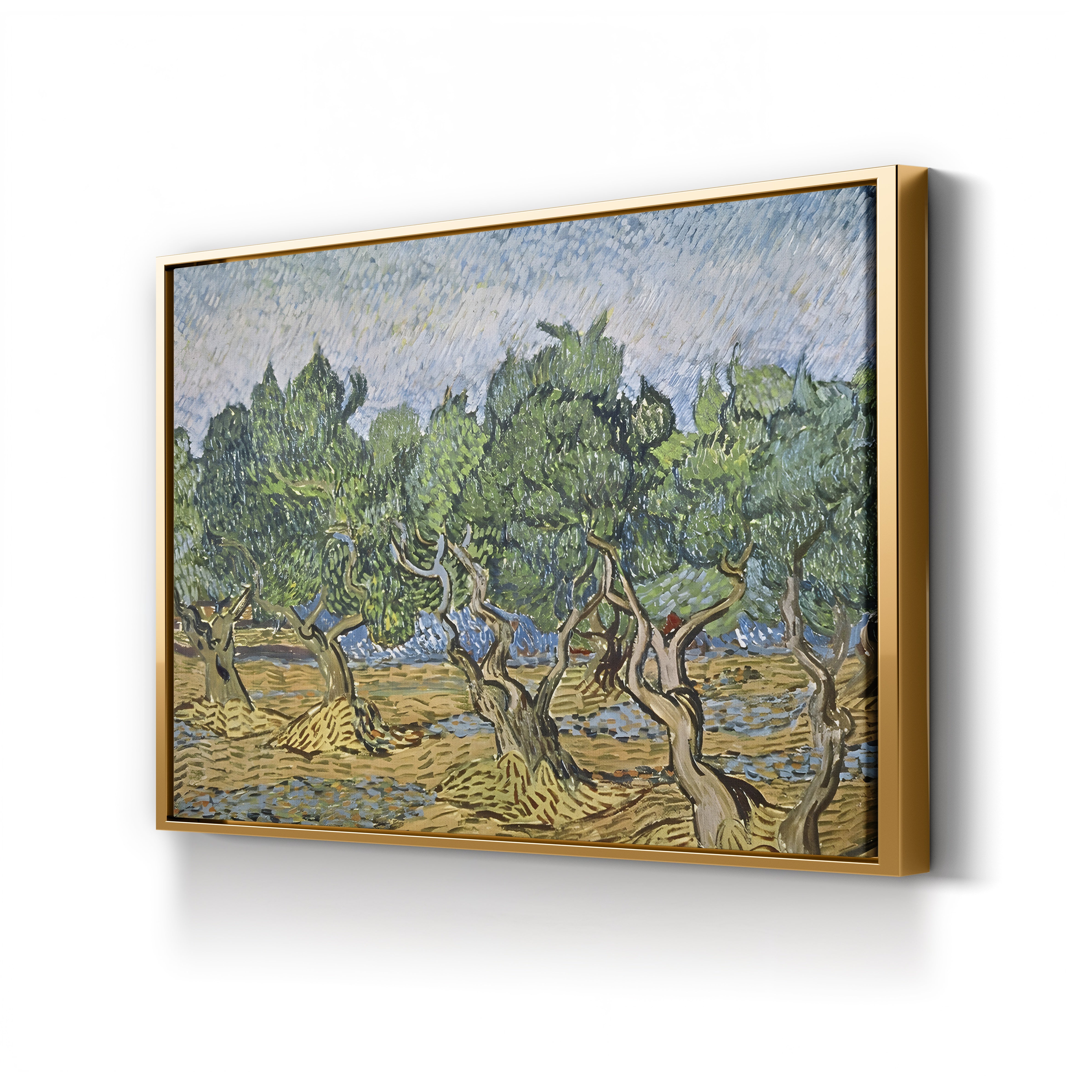 Olive Orchard with Violet Soil – Vincent van Gogh Wall Art | Post-Impressionist Provençal Canvas Print