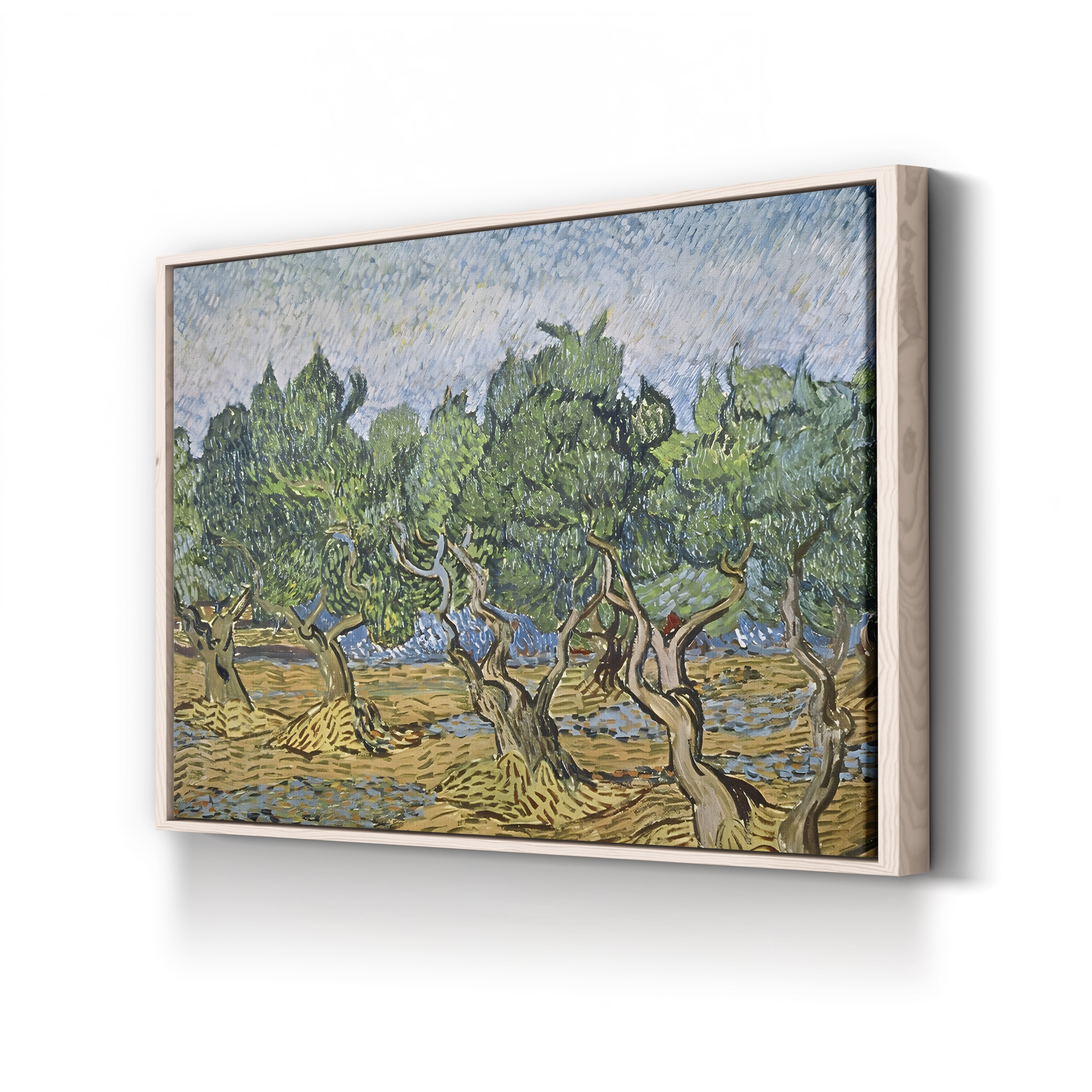 Olive Orchard with Violet Soil – Vincent van Gogh Wall Art | Post-Impressionist Provençal Canvas Print