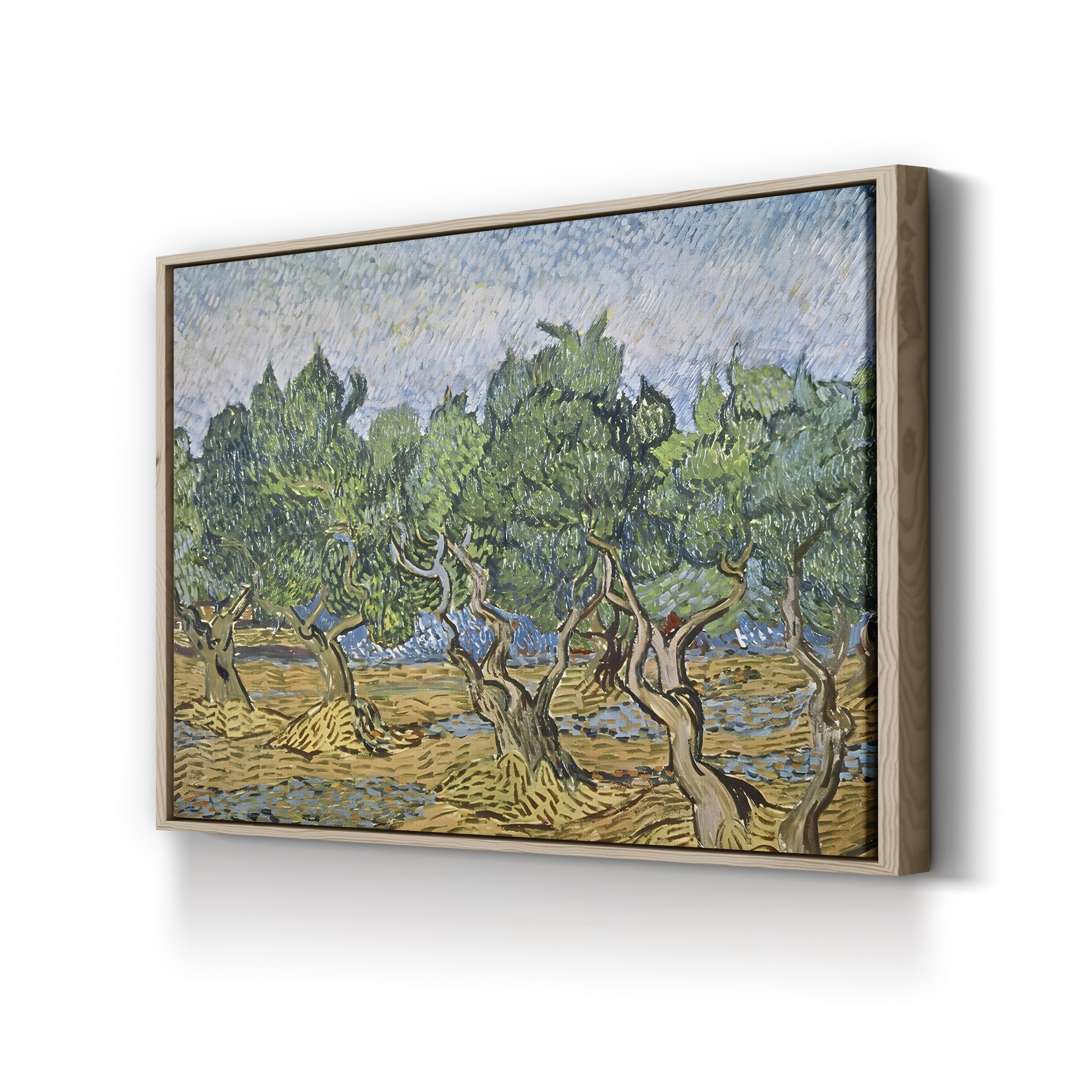 Olive Orchard with Violet Soil – Vincent van Gogh Wall Art | Post-Impressionist Provençal Canvas Print