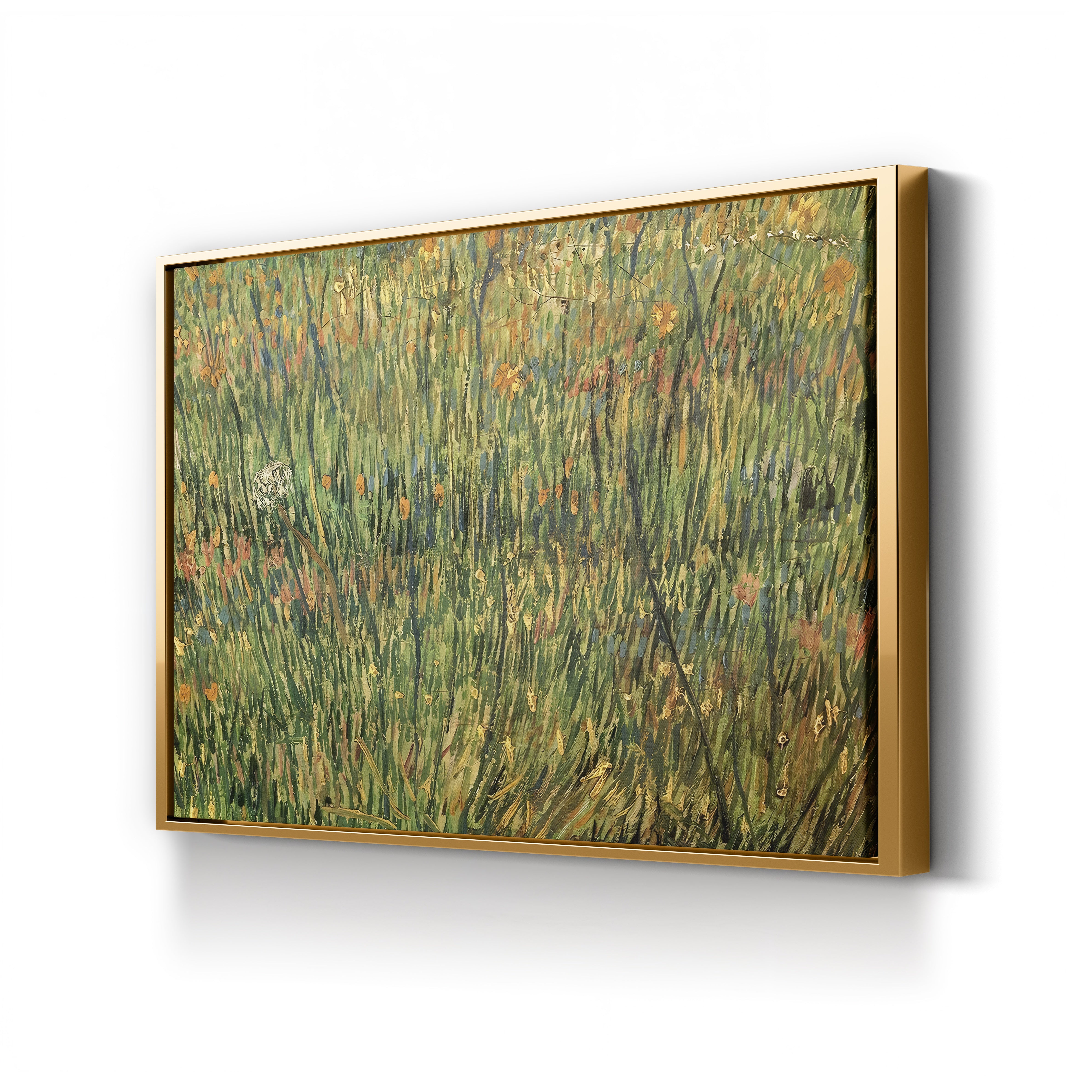 Pasture in Bloom – Vincent van Gogh Wall Art | Post-Impressionist Spring Landscape Canvas Print