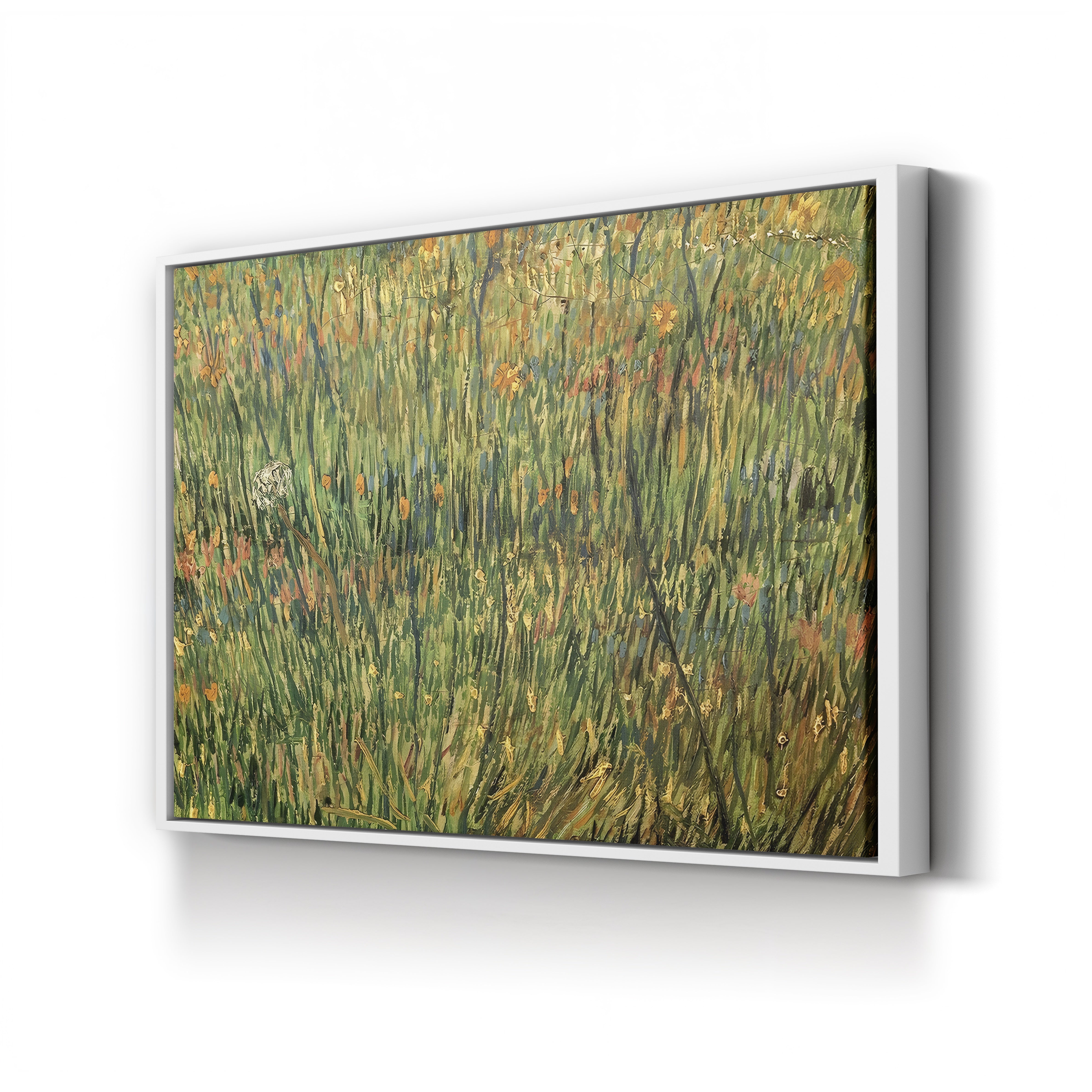 Pasture in Bloom – Vincent van Gogh Wall Art | Post-Impressionist Spring Landscape Canvas Print