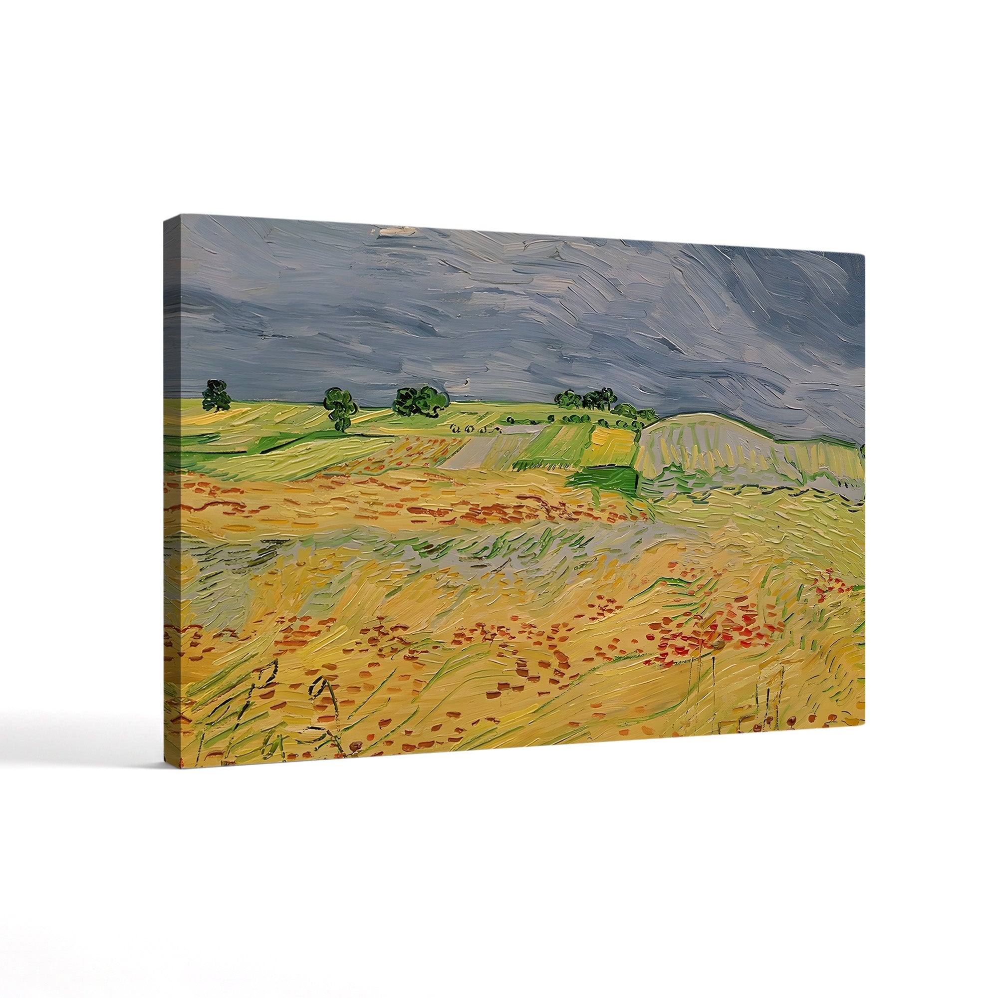 Plain at Auvers, 1890 – Vincent van Gogh Wall Art | Post-Impressionist Landscape Canvas Print
