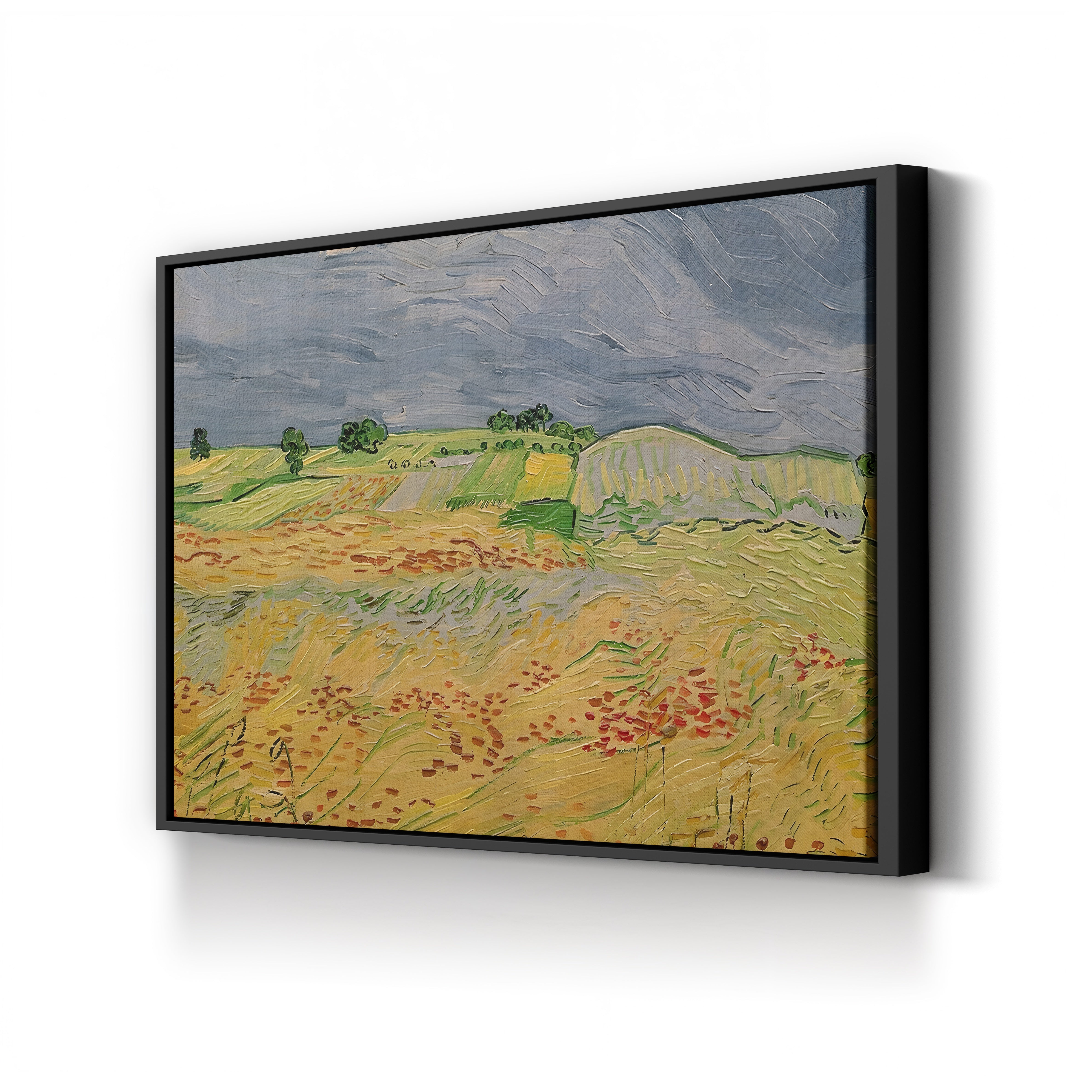 Plain at Auvers, 1890 – Vincent van Gogh Wall Art | Post-Impressionist Landscape Canvas Print