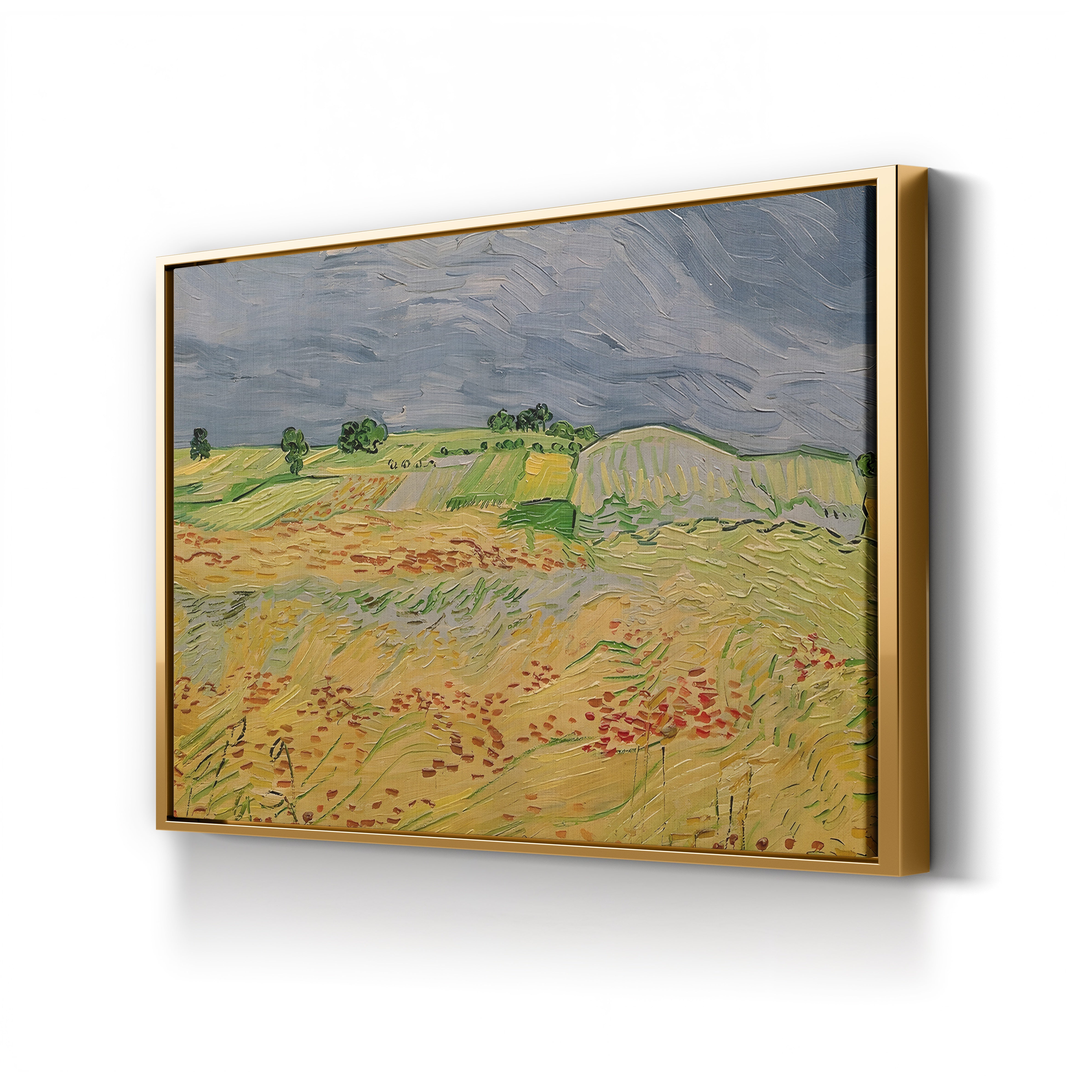 Plain at Auvers, 1890 – Vincent van Gogh Wall Art | Post-Impressionist Landscape Canvas Print