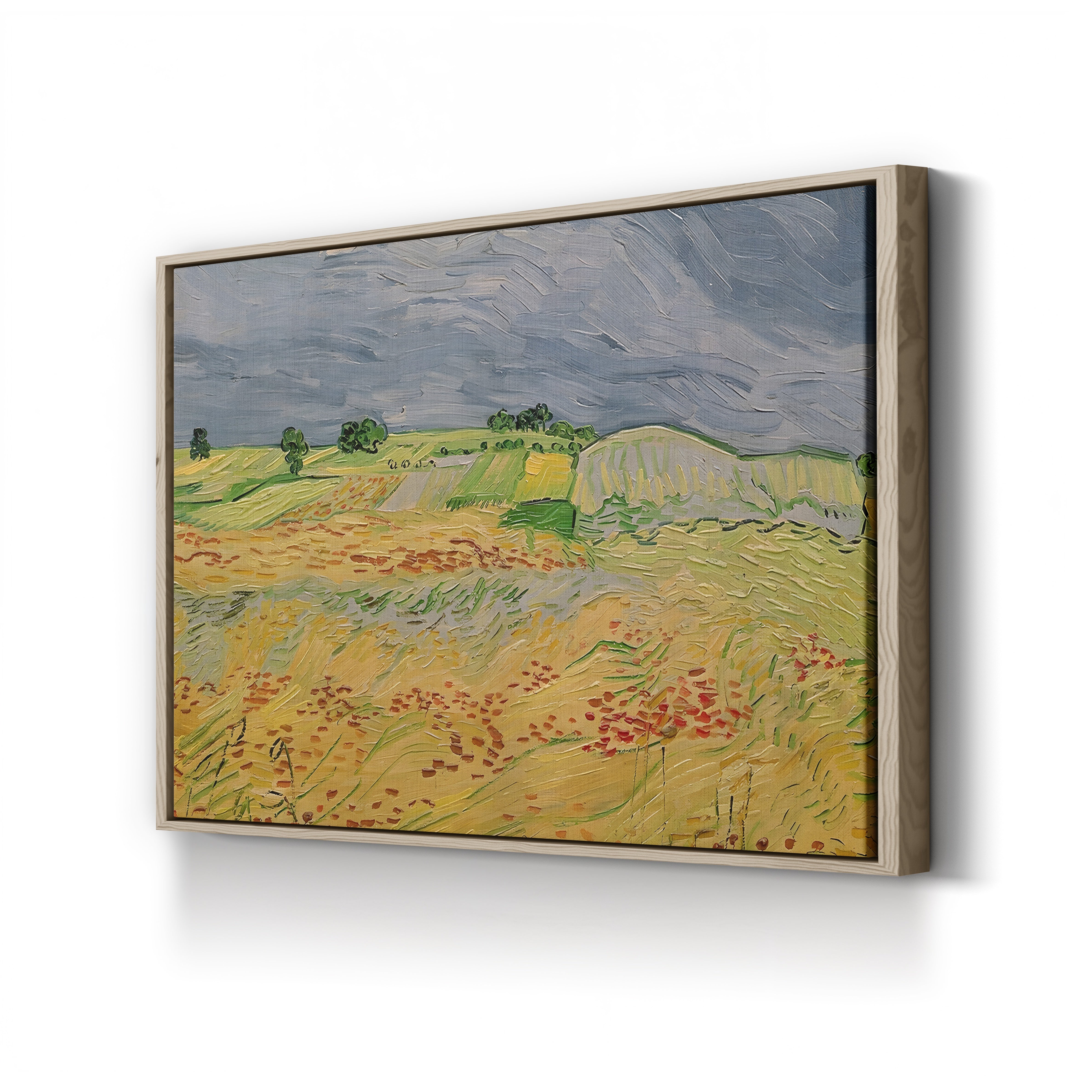 Plain at Auvers, 1890 – Vincent van Gogh Wall Art | Post-Impressionist Landscape Canvas Print