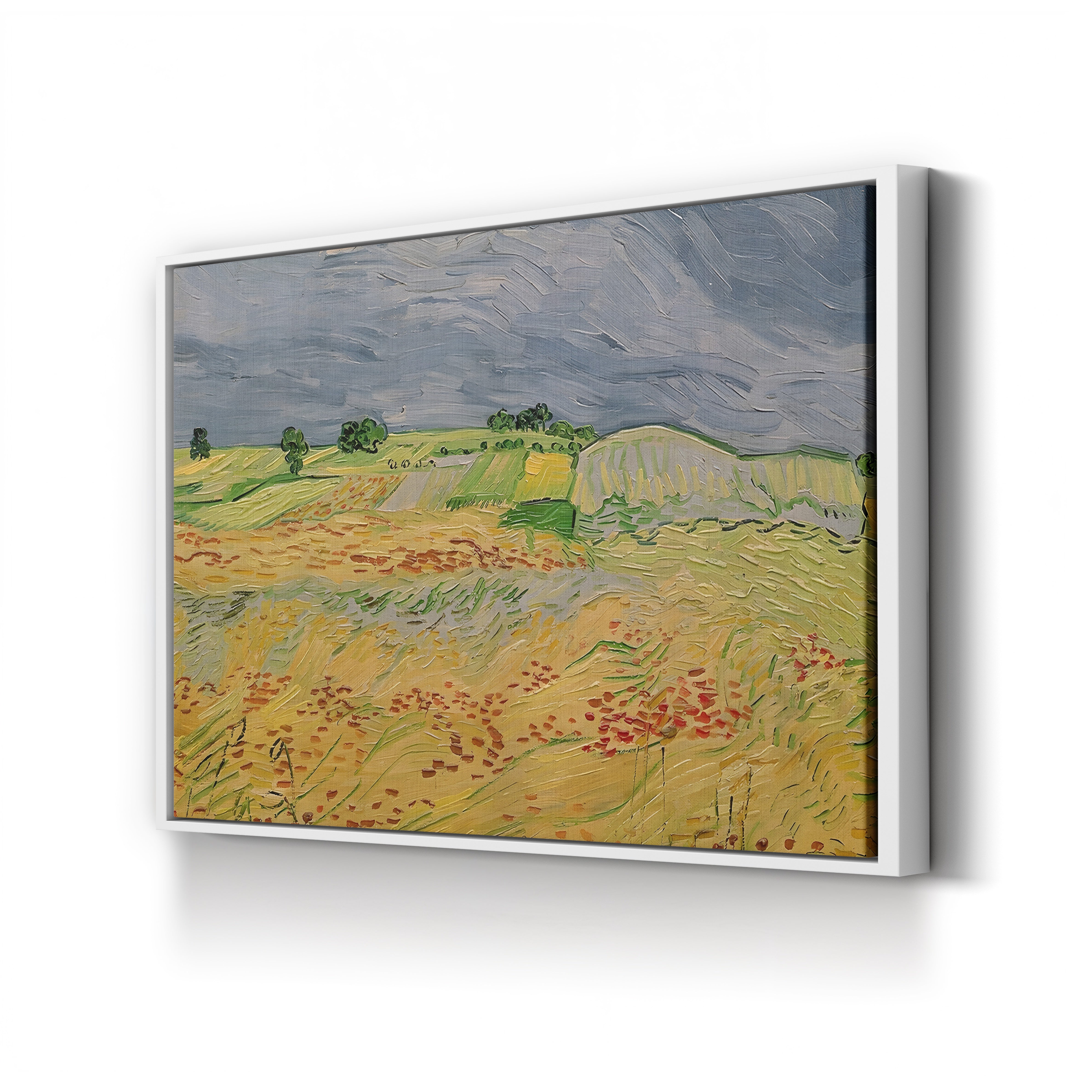 Plain at Auvers, 1890 – Vincent van Gogh Wall Art | Post-Impressionist Landscape Canvas Print