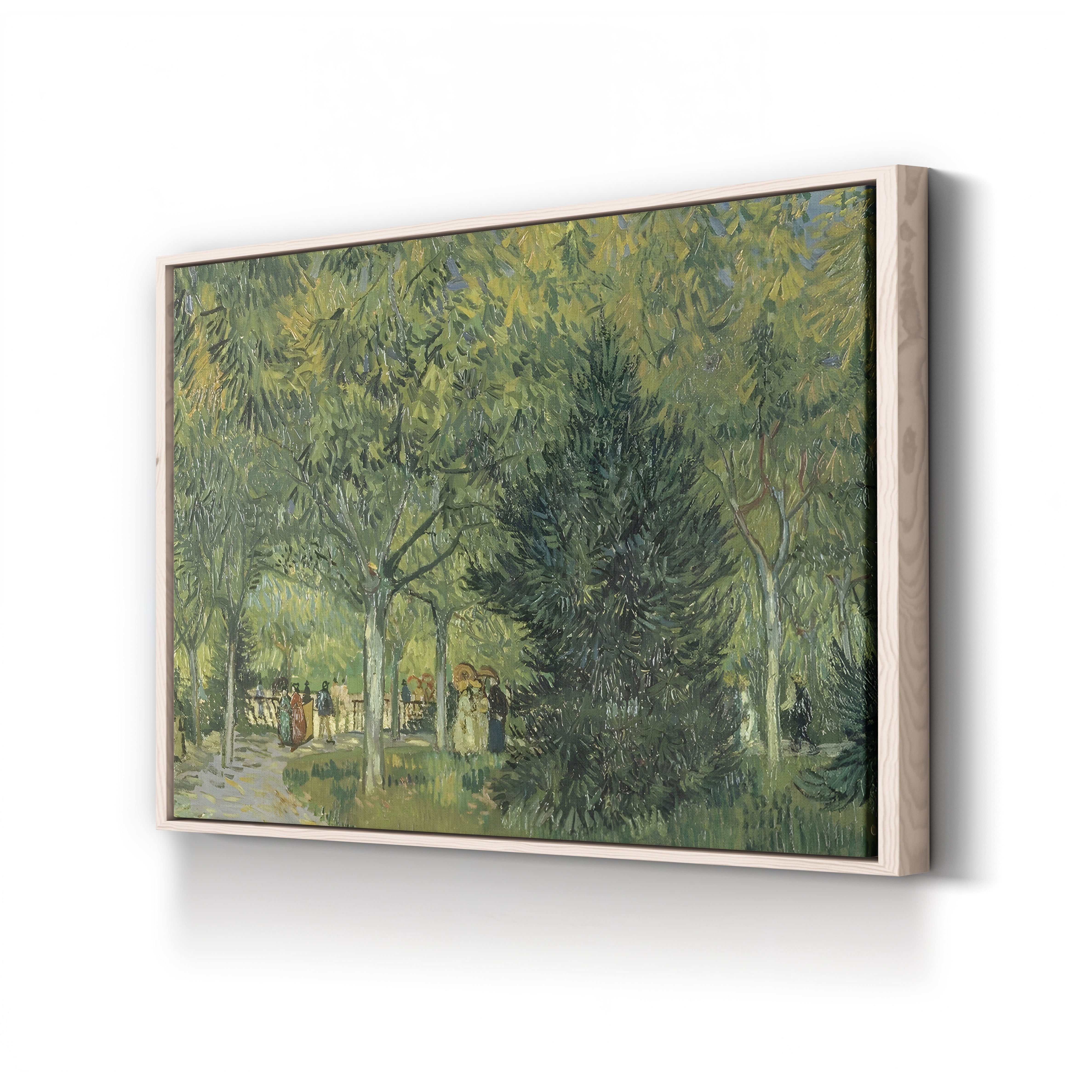 Promenaders, Jardin du Poète, Arles, 1888 – Vincent van Gogh Wall Art | Post-Impressionist Garden Canvas Print