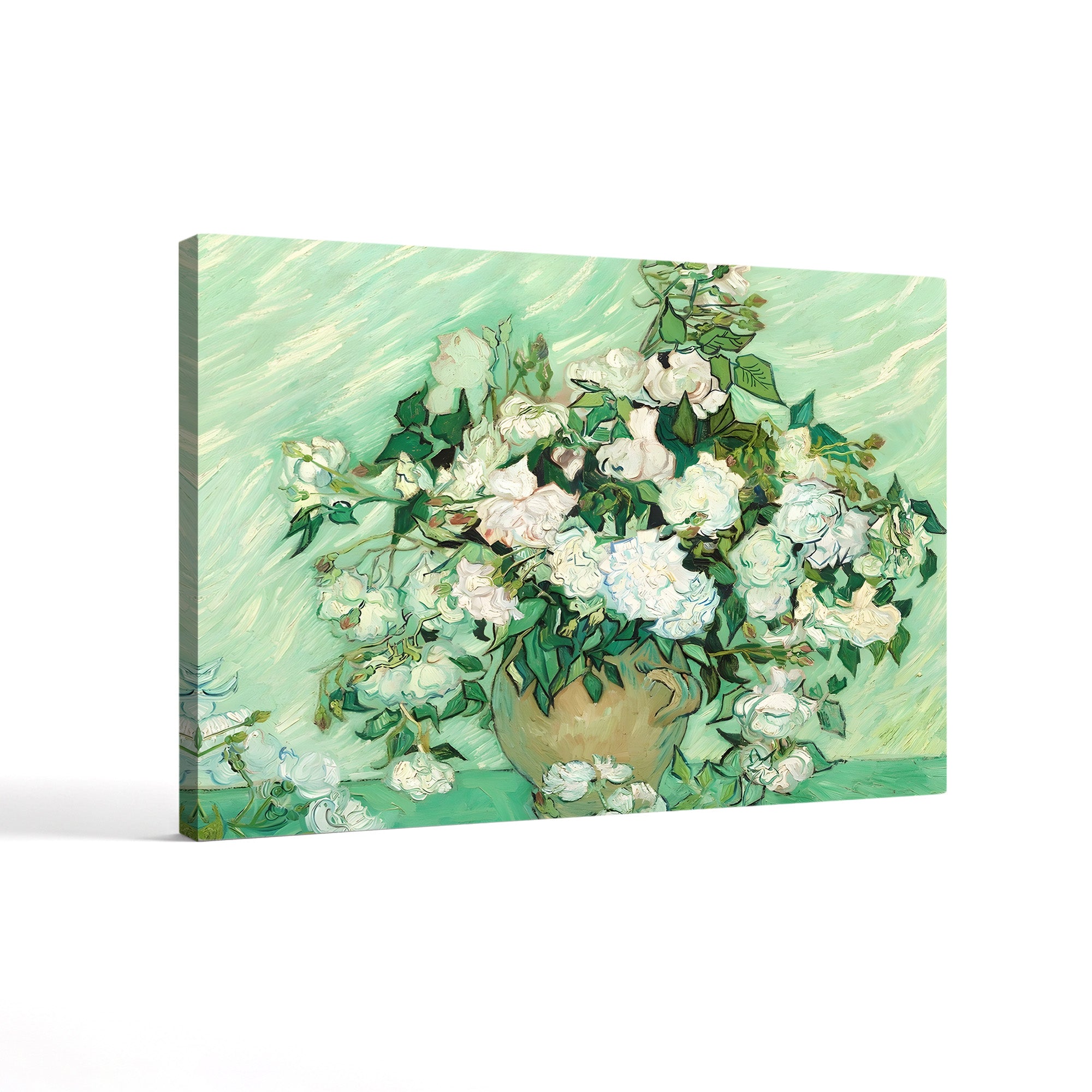 Roses, 1890 – Vincent van Gogh Wall Art | Post-Impressionist Floral Canvas Print