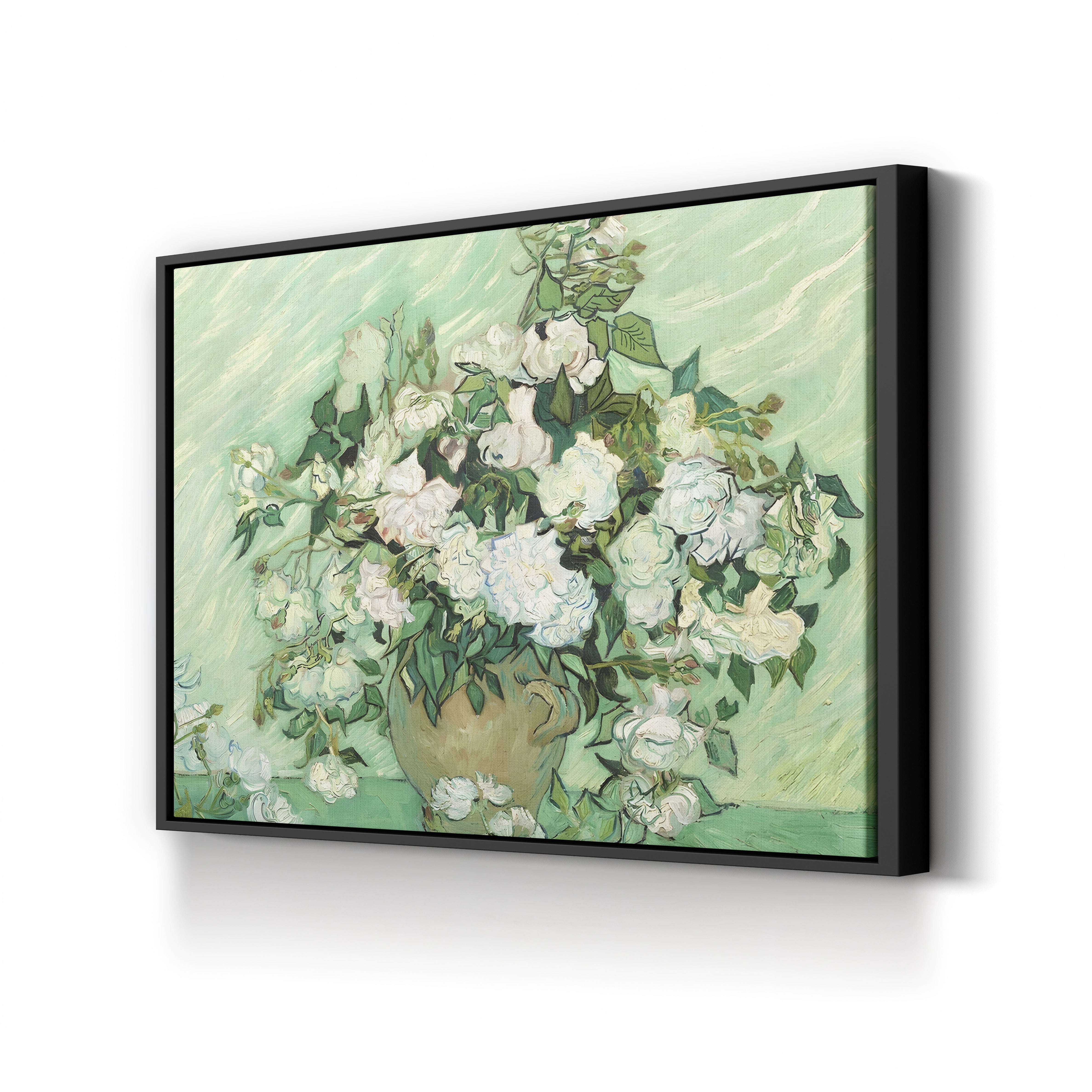 Roses, 1890 – Vincent van Gogh Wall Art | Post-Impressionist Floral Canvas Print
