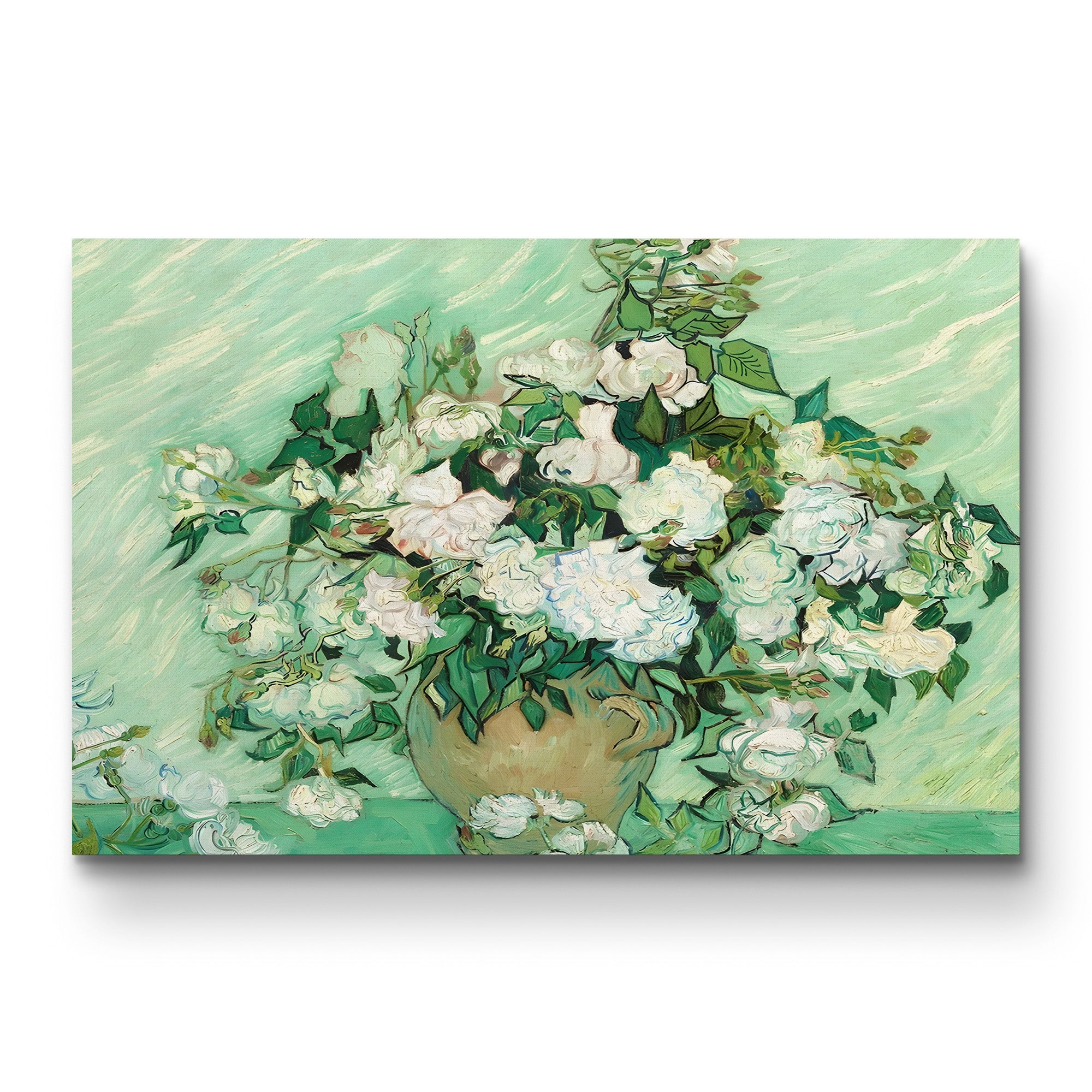 Roses, 1890 – Vincent van Gogh Wall Art | Post-Impressionist Floral Canvas Print