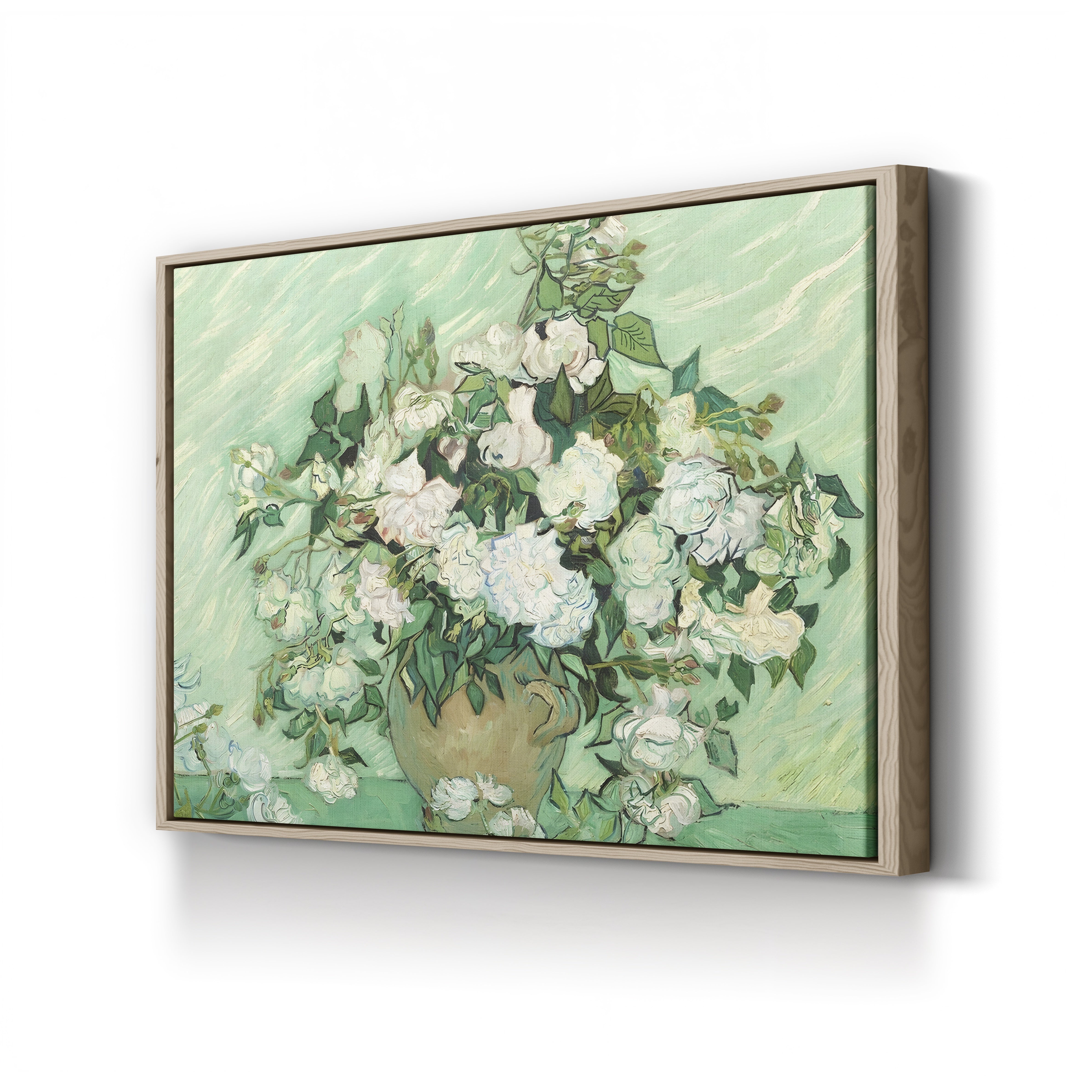 Roses, 1890 – Vincent van Gogh Wall Art | Post-Impressionist Floral Canvas Print