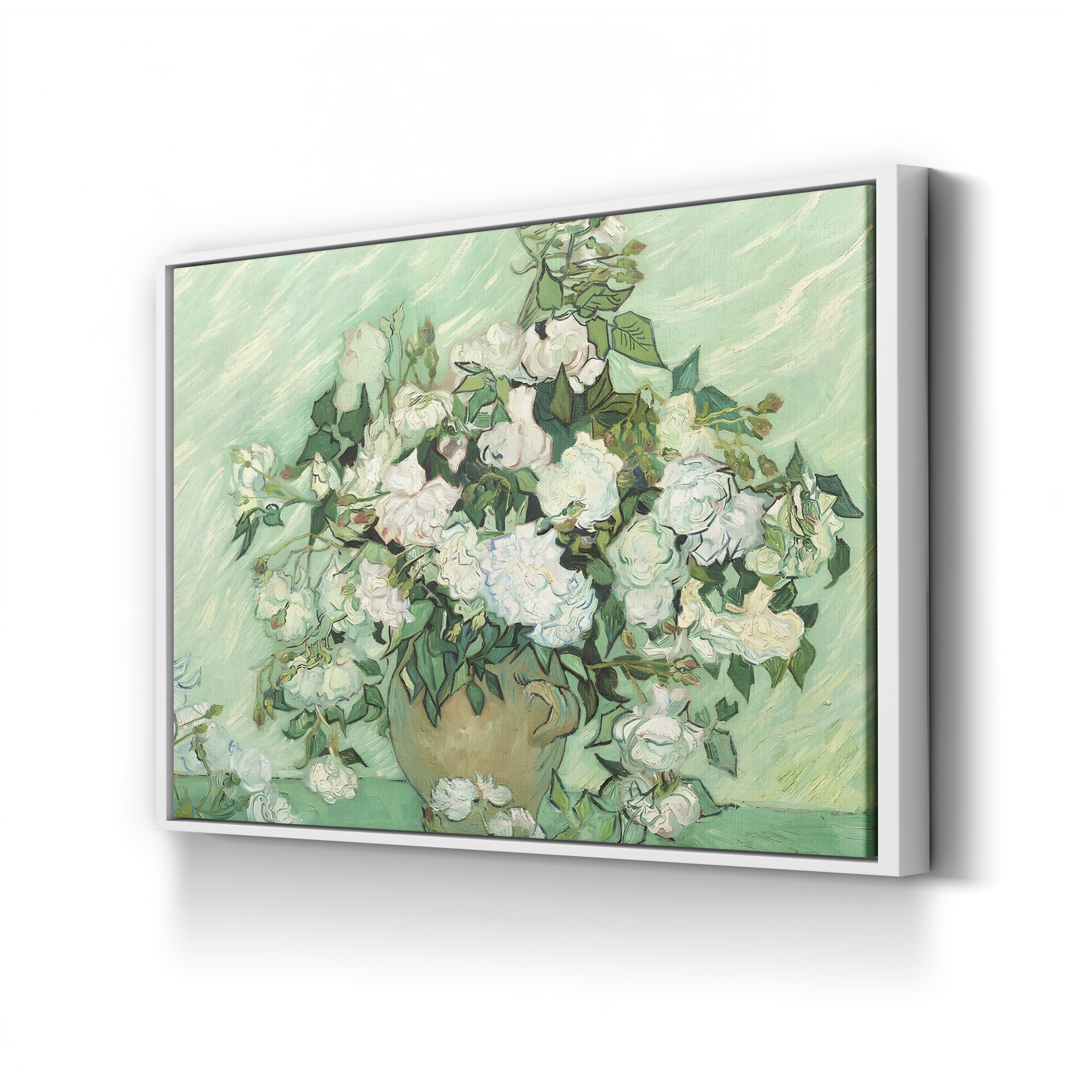 Roses, 1890 – Vincent van Gogh Wall Art | Post-Impressionist Floral Canvas Print