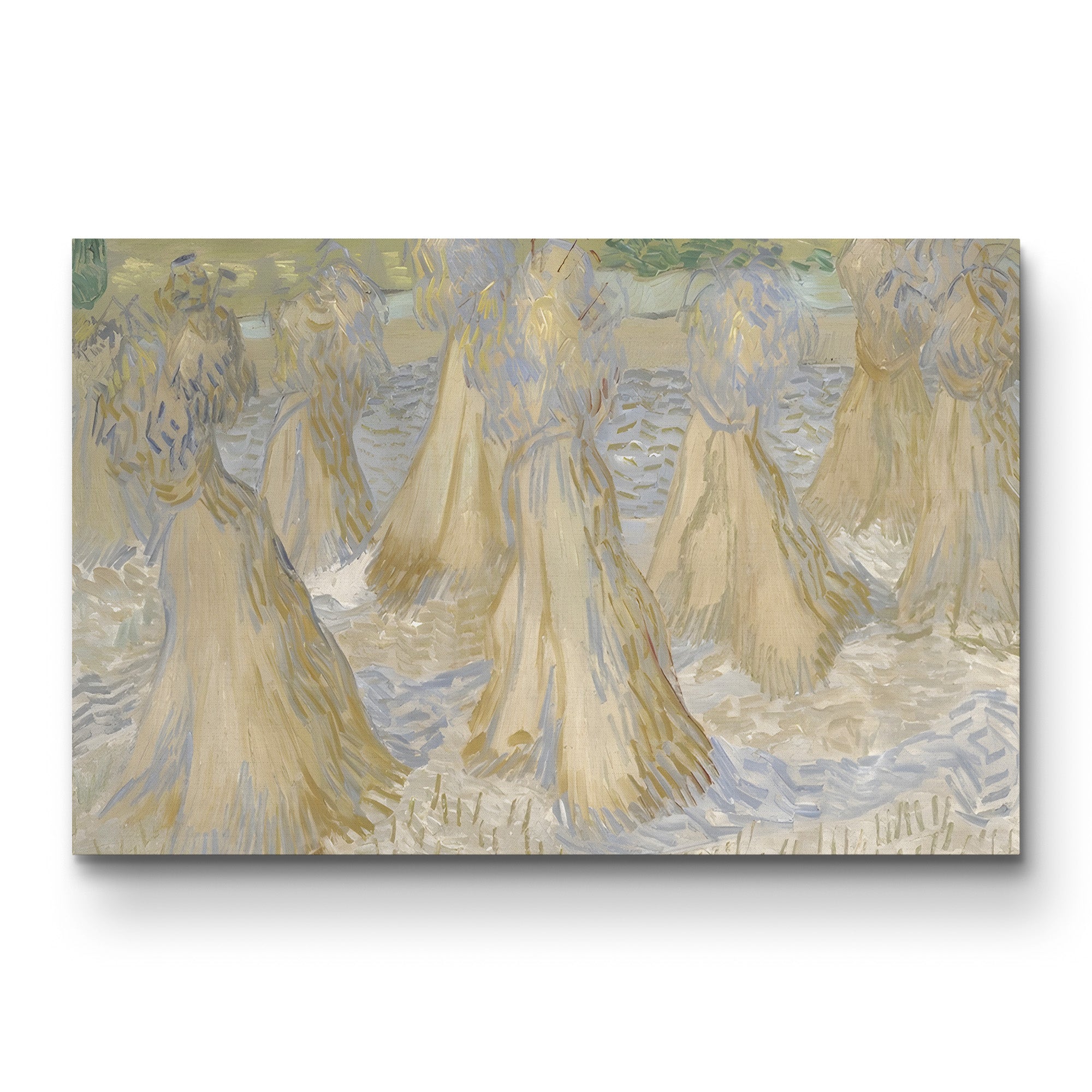 Sheaves of Wheat, 1890 – Vincent van Gogh Wall Art | Post-Impressionist Harvest Canvas Print
