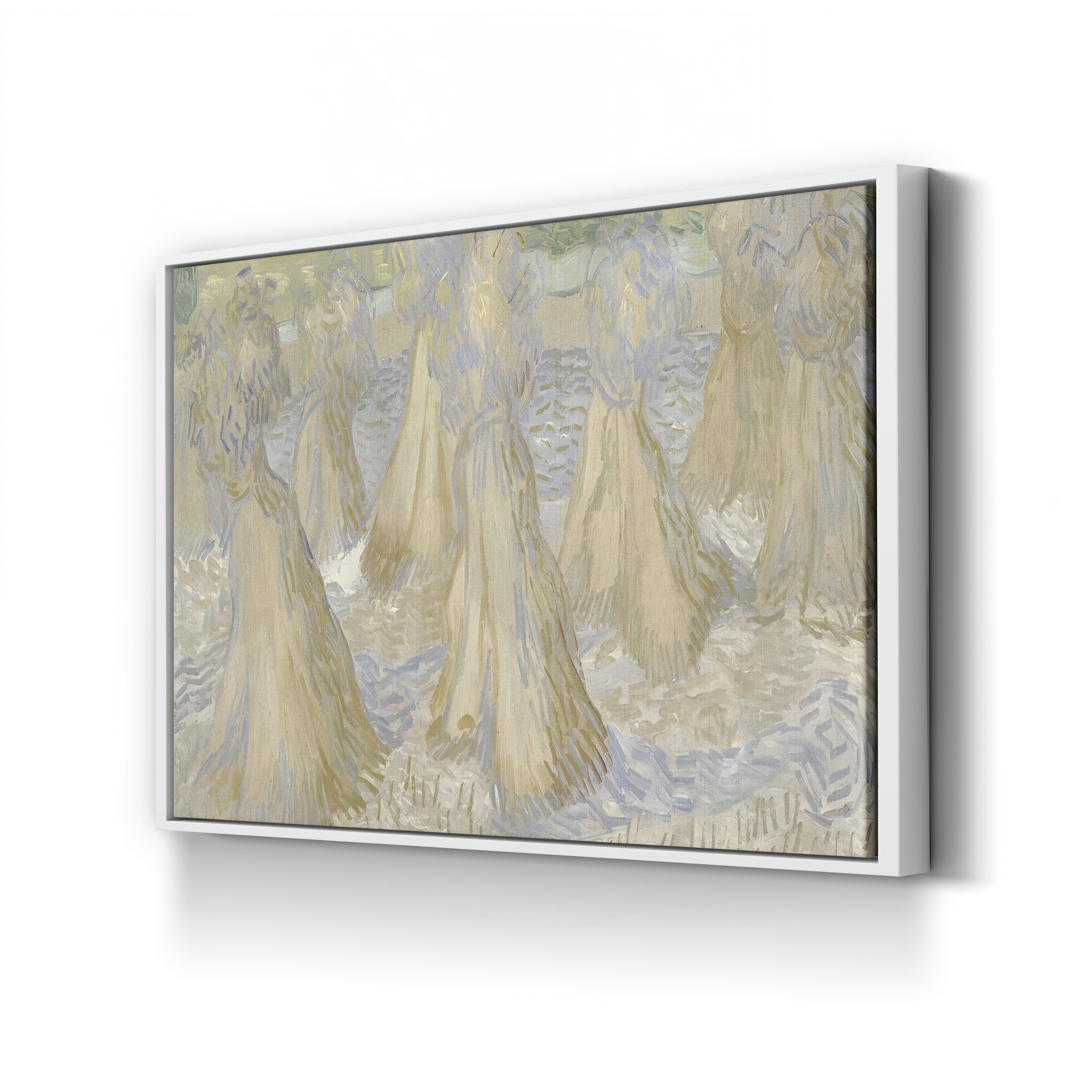 Sheaves of Wheat, 1890 – Vincent van Gogh Wall Art | Post-Impressionist Harvest Canvas Print