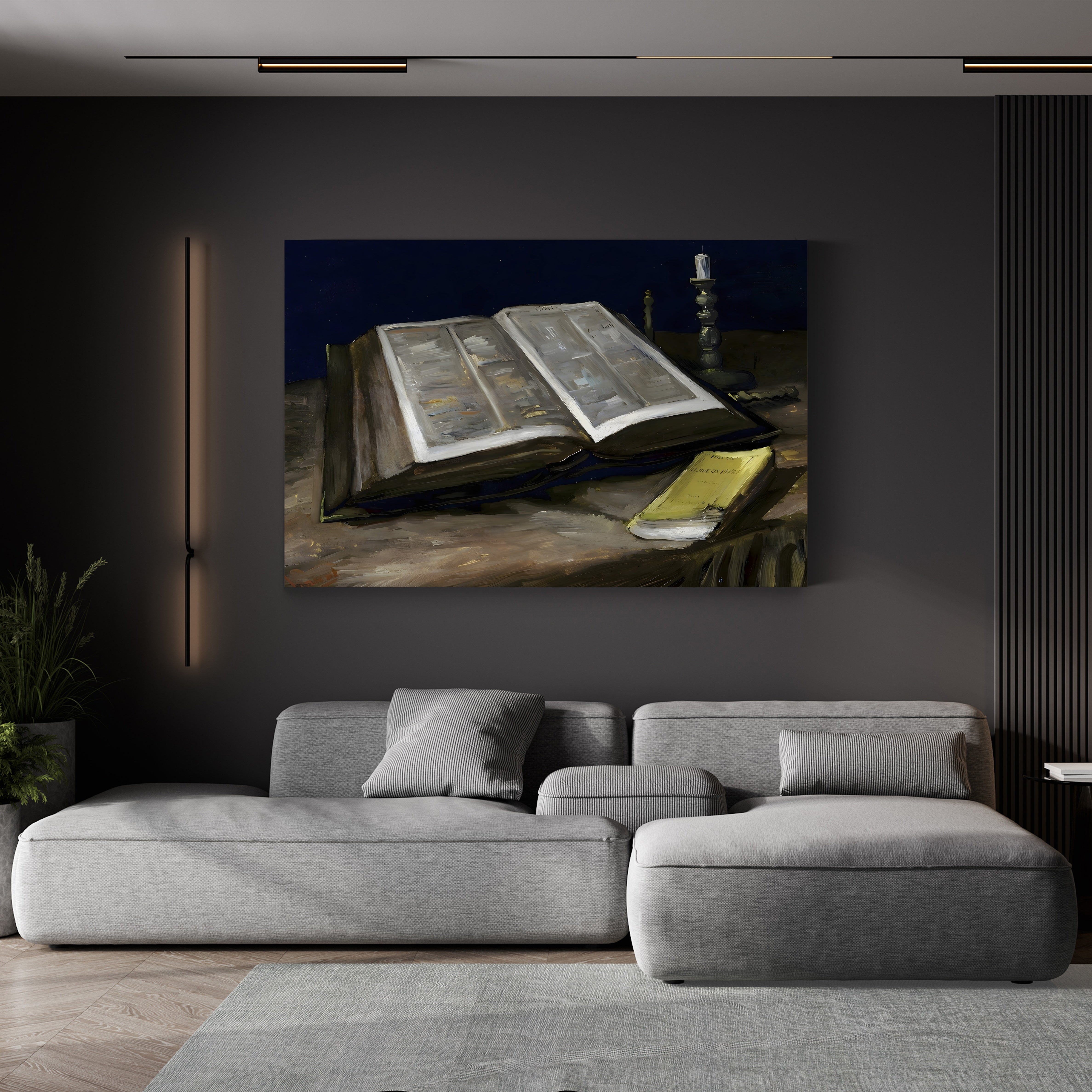 Still Life with Bible – Vincent van Gogh Wall Art | Dutch Realist Still Life Canvas Print