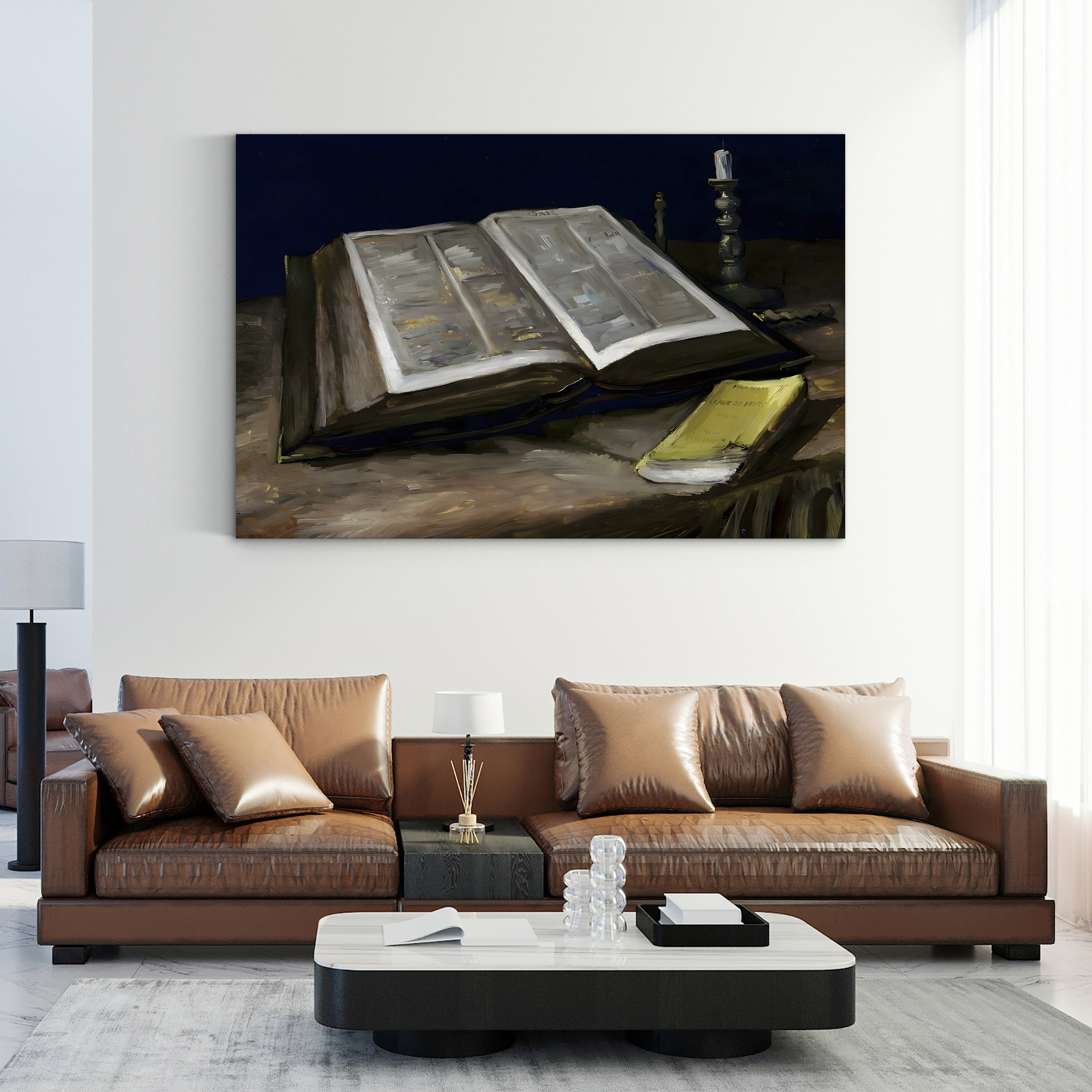 Still Life with Bible – Vincent van Gogh Wall Art | Dutch Realist Still Life Canvas Print