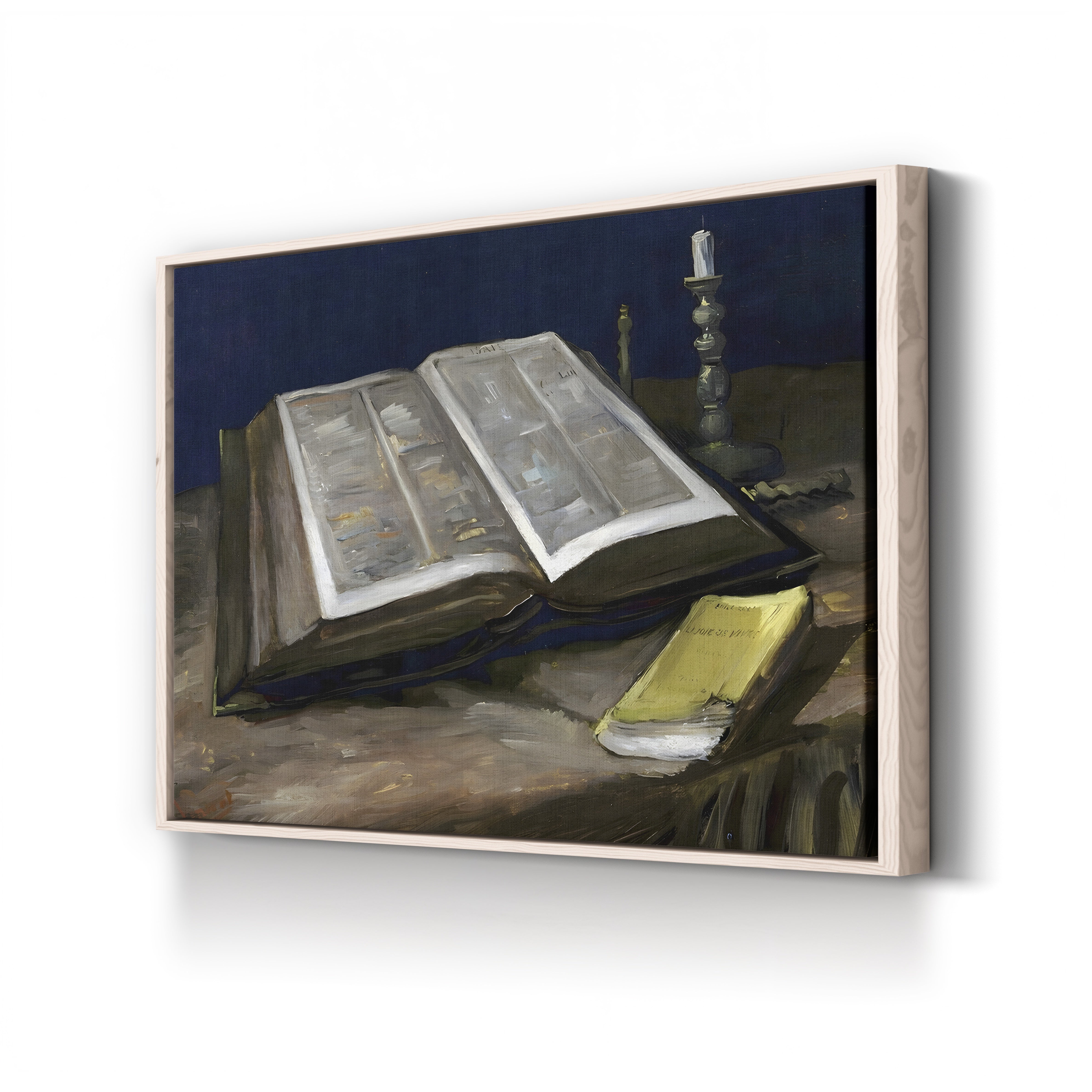 Still Life with Bible – Vincent van Gogh Wall Art | Dutch Realist Still Life Canvas Print