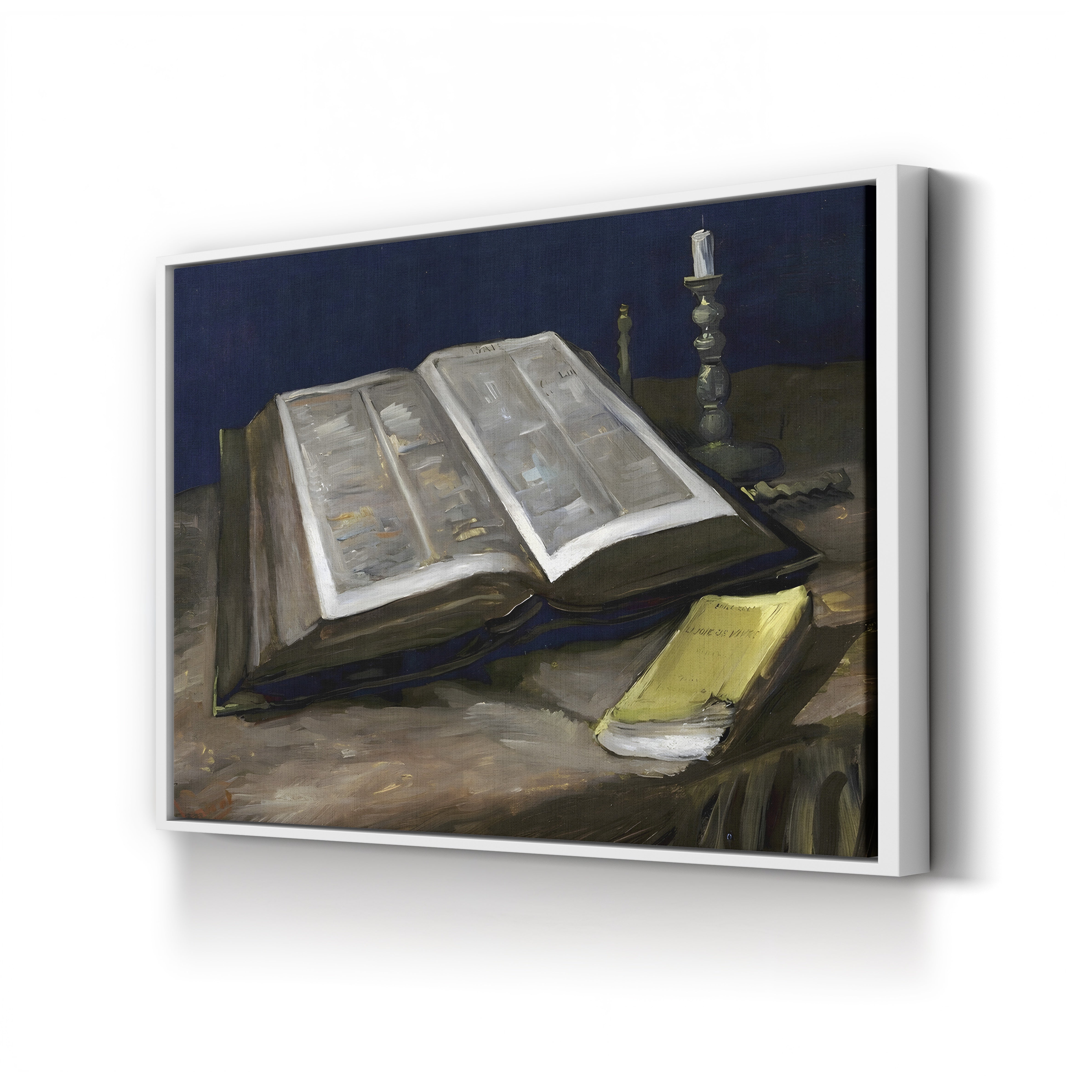 Still Life with Bible – Vincent van Gogh Wall Art | Dutch Realist Still Life Canvas Print