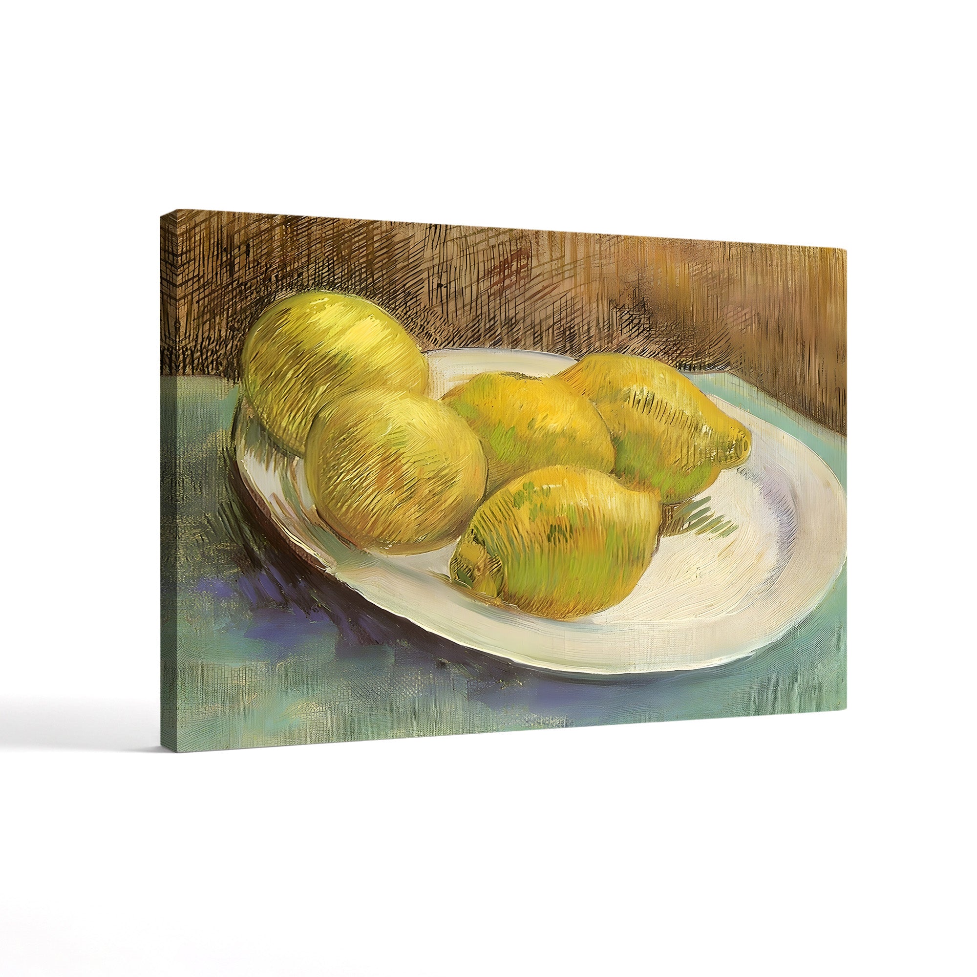 Still Life with Lemons on a Plate – Vincent van Gogh Wall Art | Post-Impressionist Still Life Canvas Print
