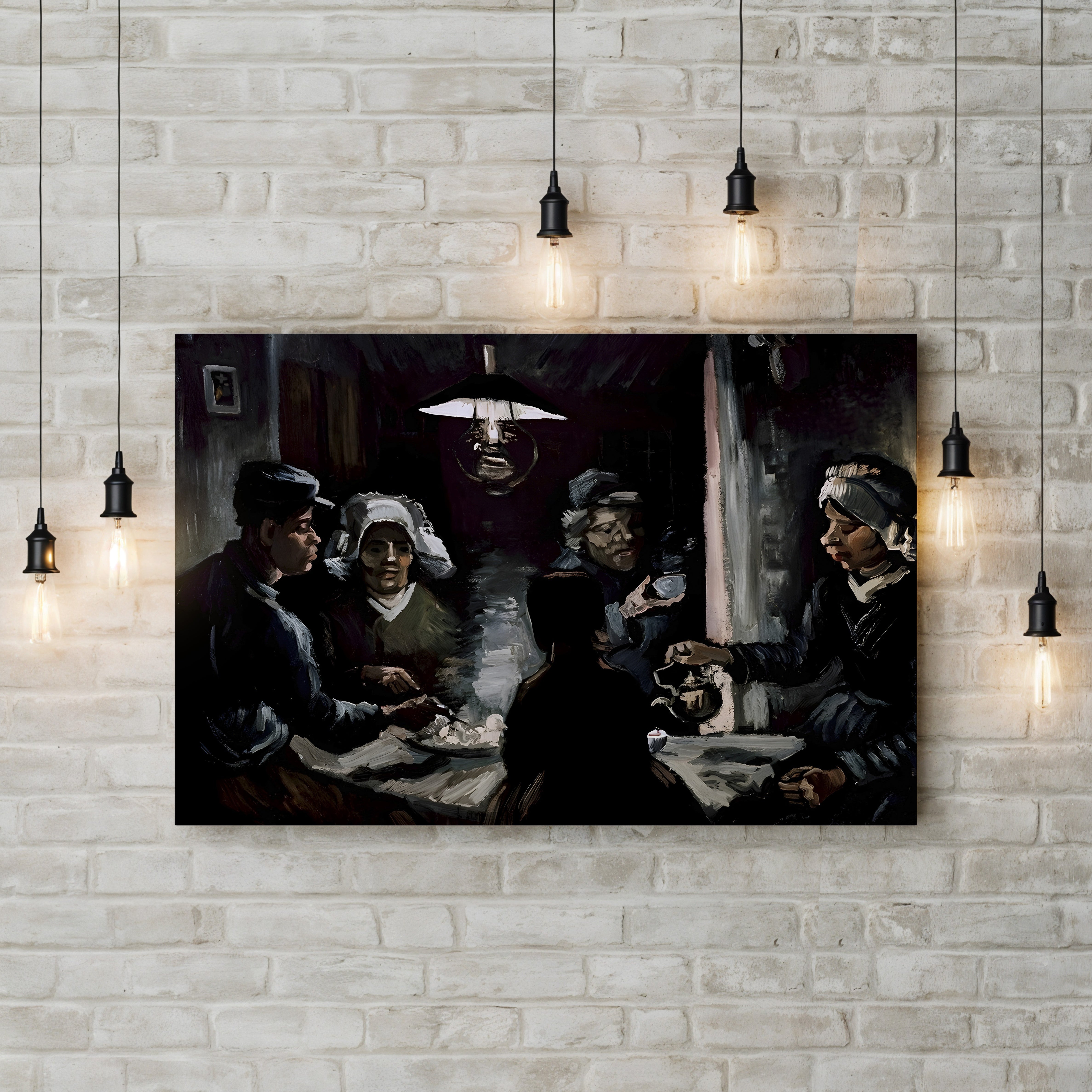 Study for The Potato Eaters – Vincent van Gogh Wall Art | Dutch Realist Figure Study Canvas Print