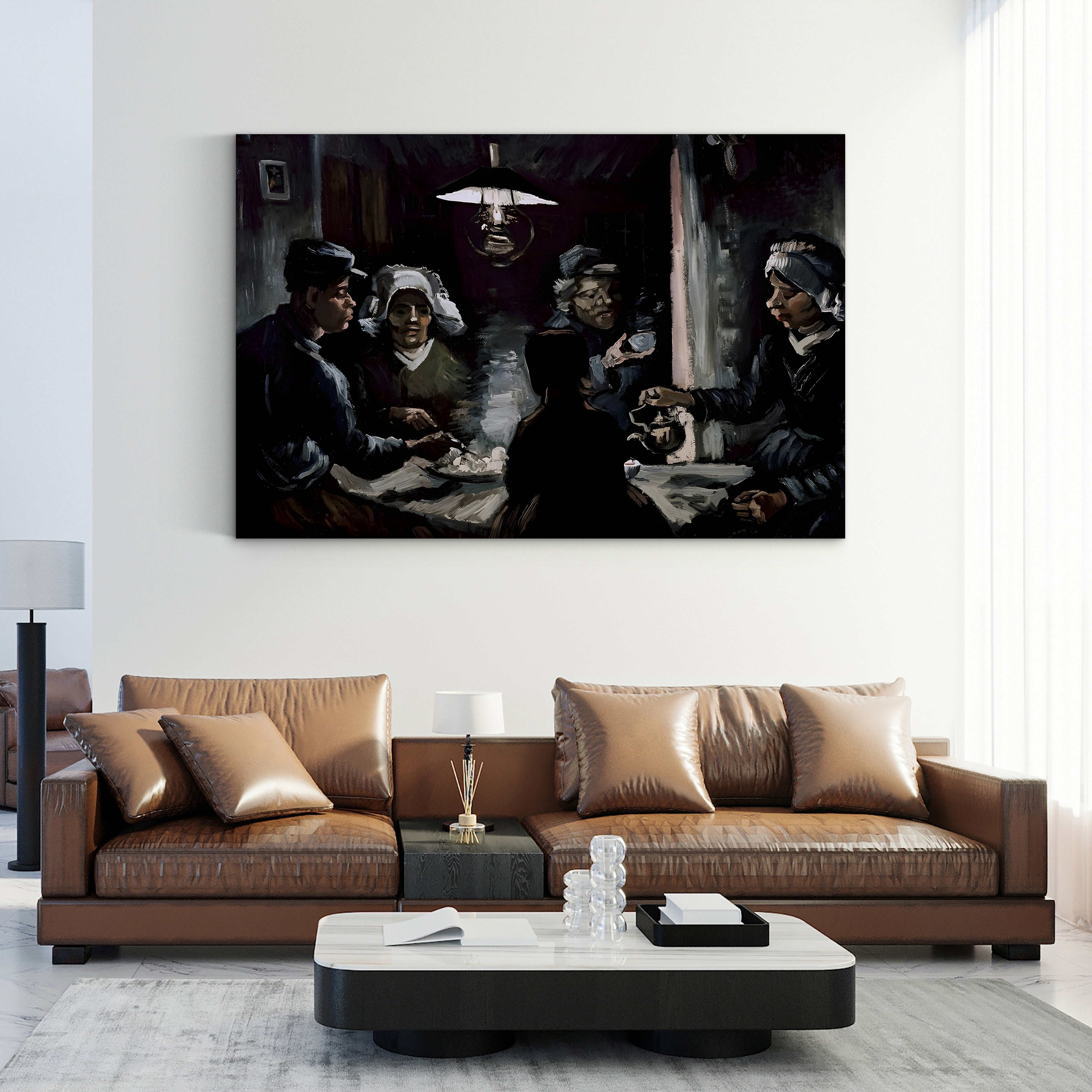Study for The Potato Eaters – Vincent van Gogh Wall Art | Dutch Realist Figure Study Canvas Print