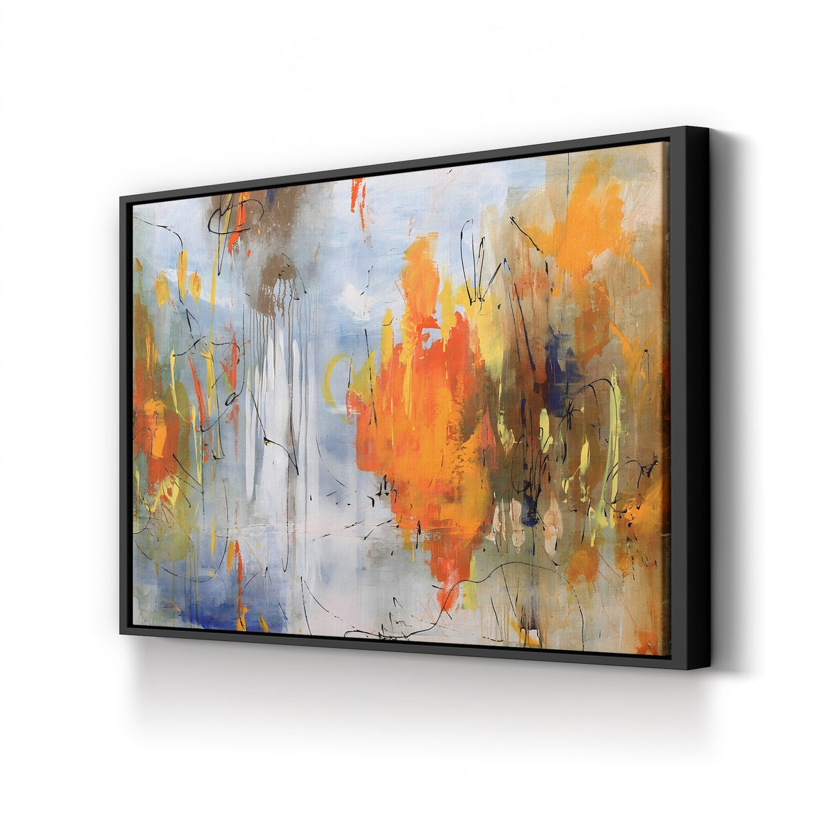 Sundowners by Joshua Schicker canvas print in black frame