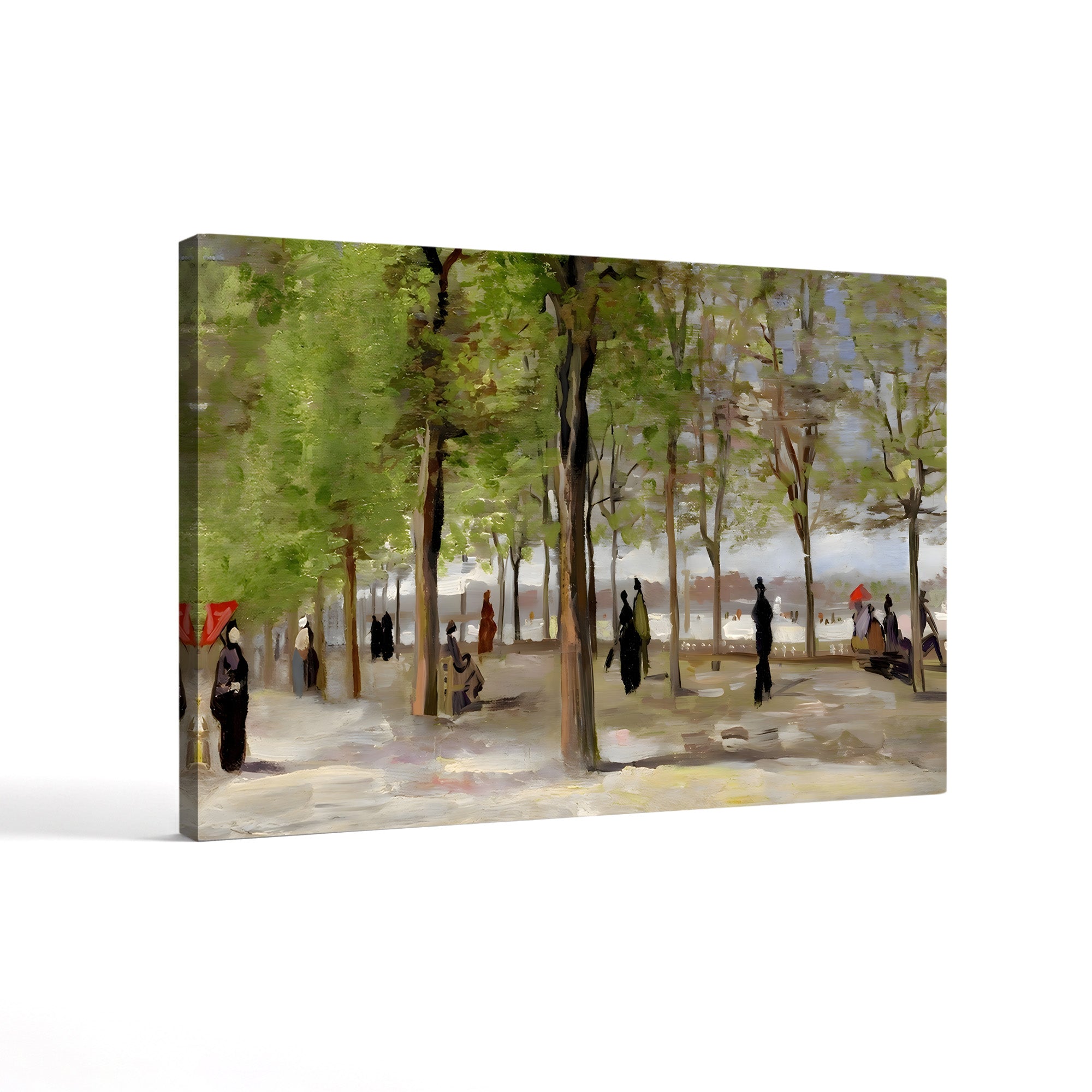 Terrace in the Luxembourg Garden, 1886 – Vincent van Gogh Wall Art | Post-Impressionist Paris Canvas Print