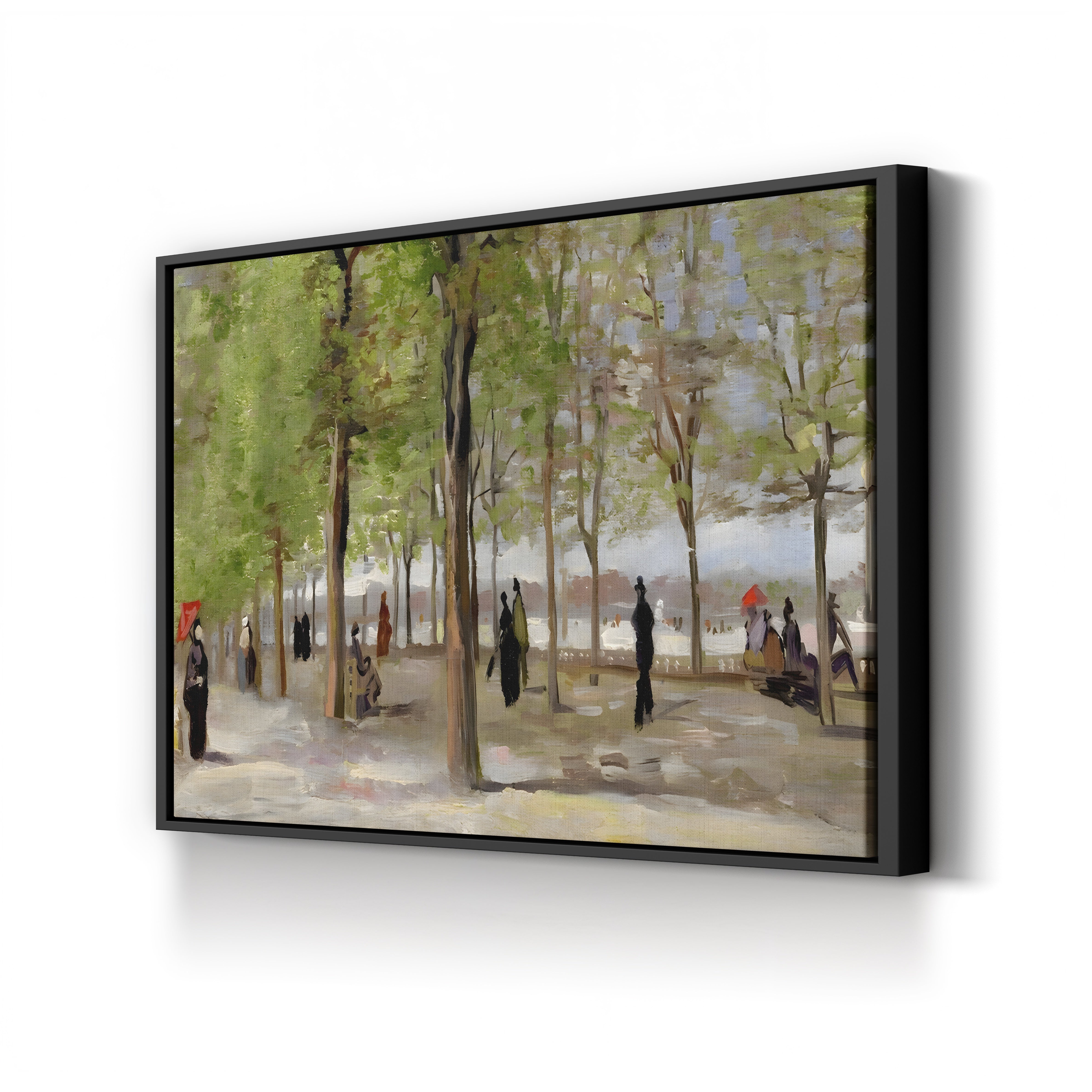 Terrace in the Luxembourg Garden, 1886 – Vincent van Gogh Wall Art | Post-Impressionist Paris Canvas Print