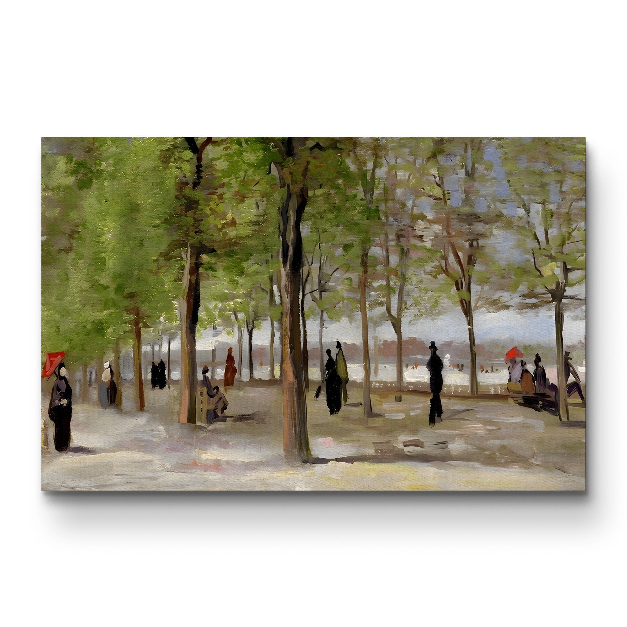 Terrace in the Luxembourg Garden, 1886 – Vincent van Gogh Wall Art | Post-Impressionist Paris Canvas Print