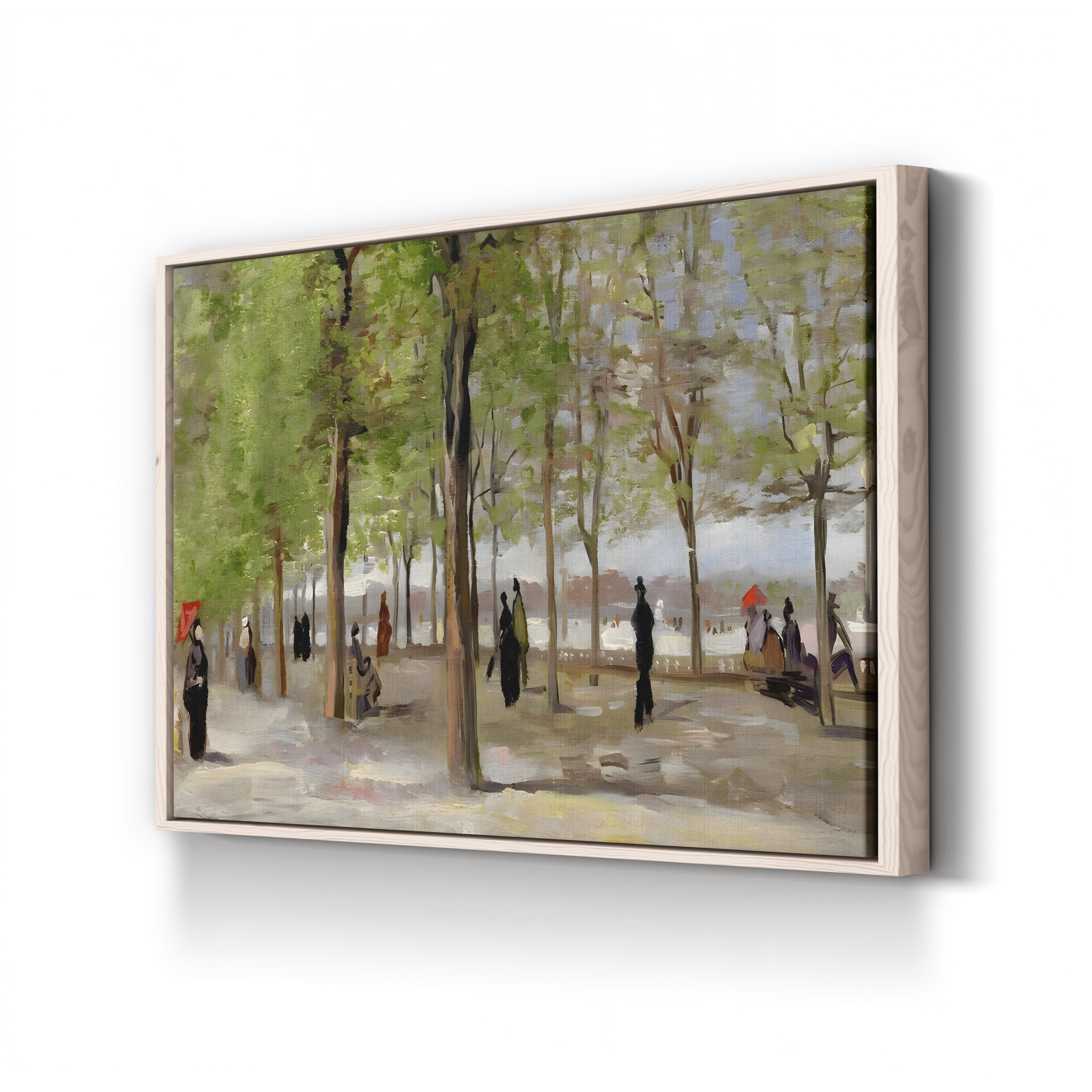 Terrace in the Luxembourg Garden, 1886 – Vincent van Gogh Wall Art | Post-Impressionist Paris Canvas Print