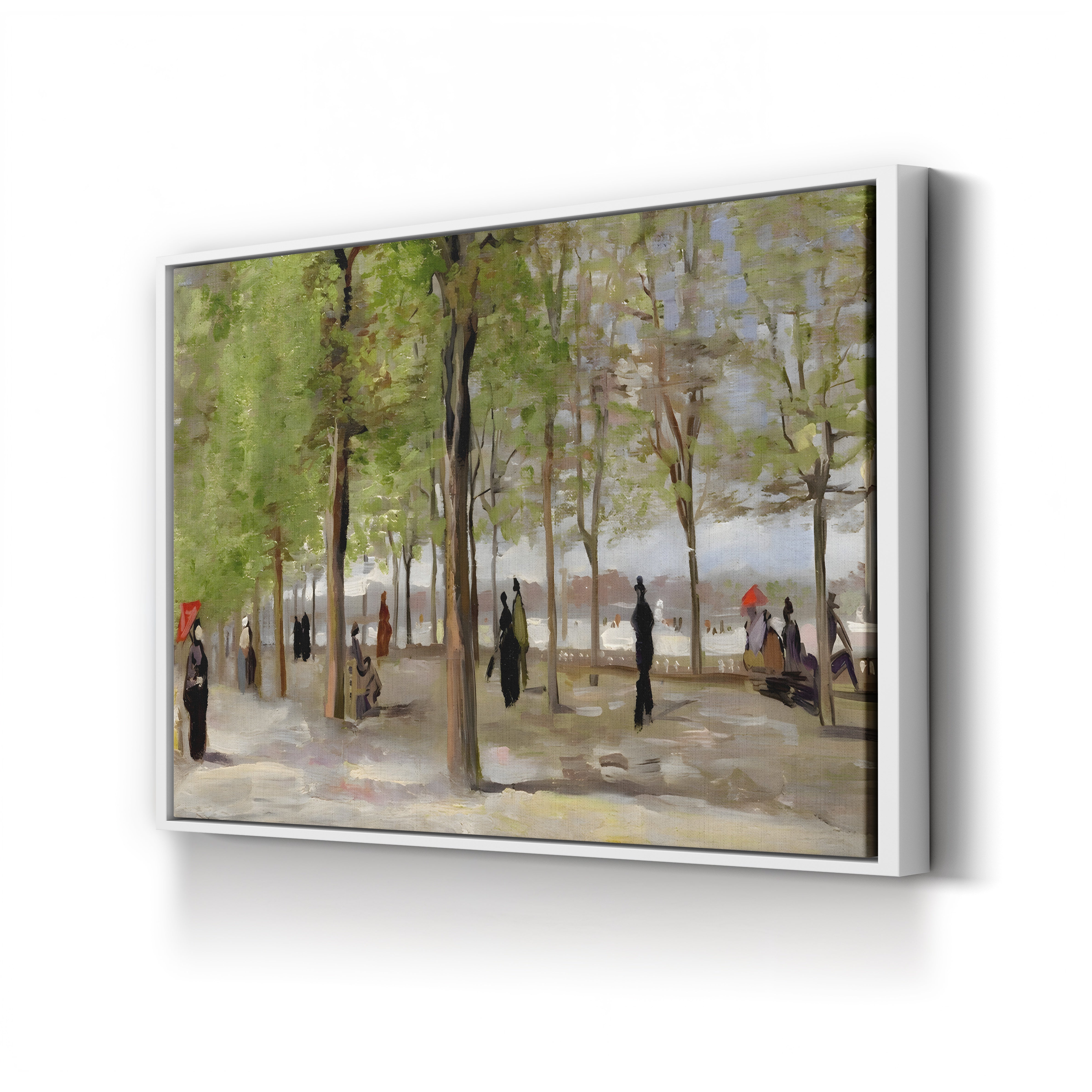 Terrace in the Luxembourg Garden, 1886 – Vincent van Gogh Wall Art | Post-Impressionist Paris Canvas Print