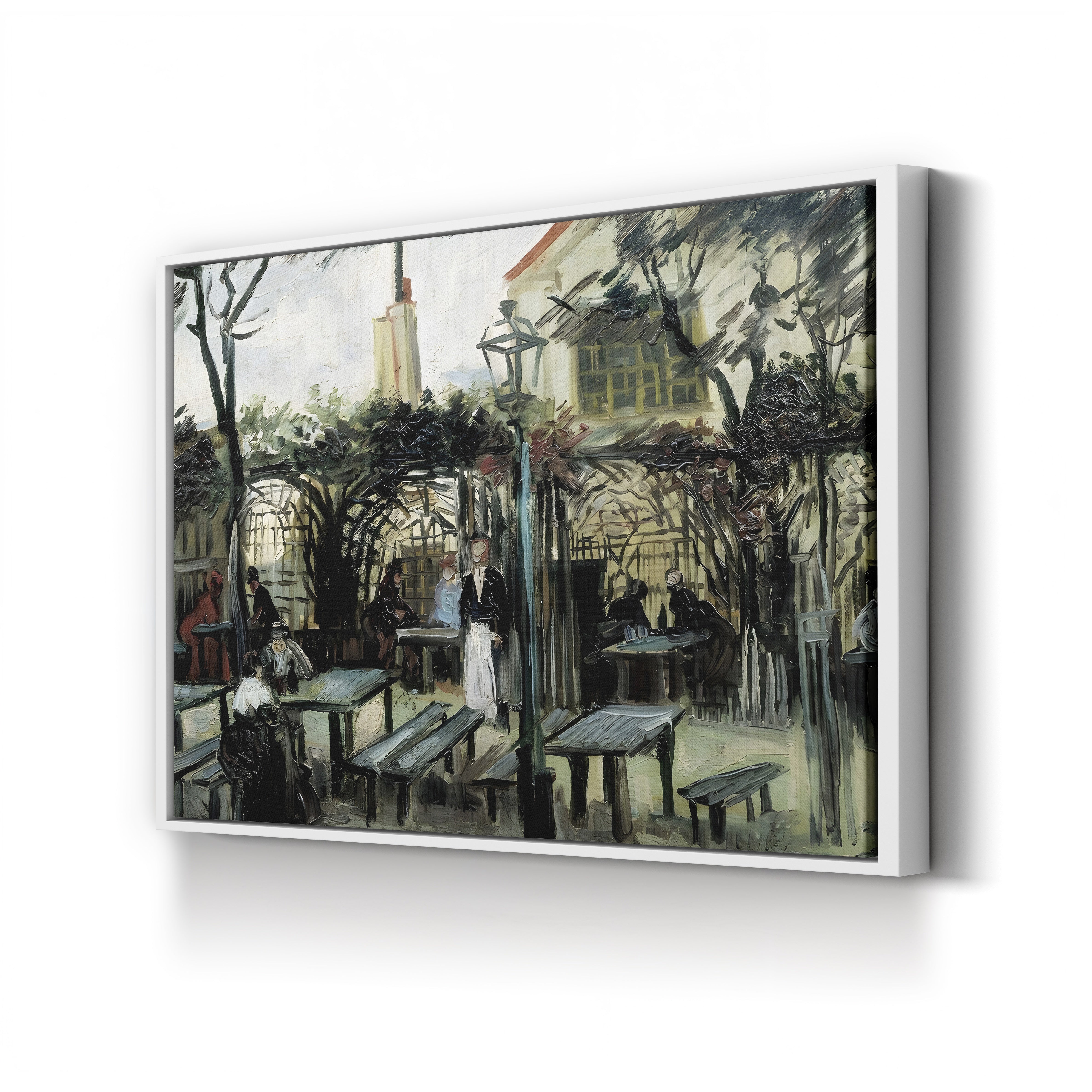 Terrace of the Café La Guinguette – Vincent van Gogh Wall Art | Post-Impressionist Paris Café Canvas Print
