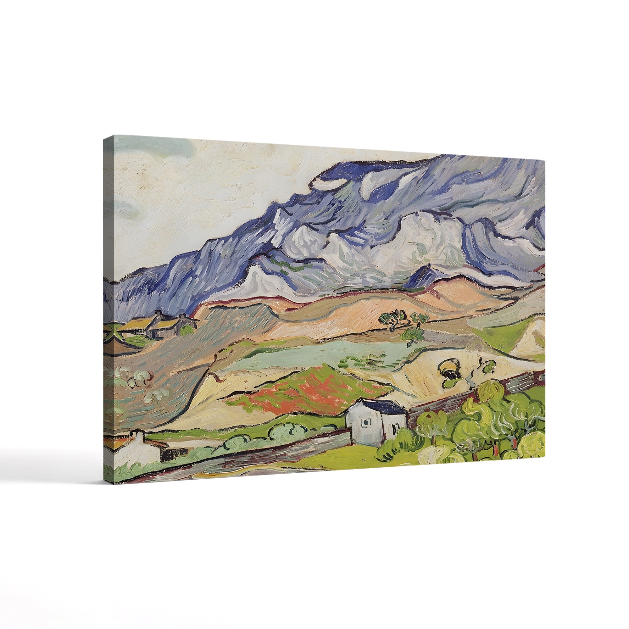 The Alpilles, 1890 – Vincent van Gogh Wall Art | Post-Impressionist Mountain Landscape Canvas Print
