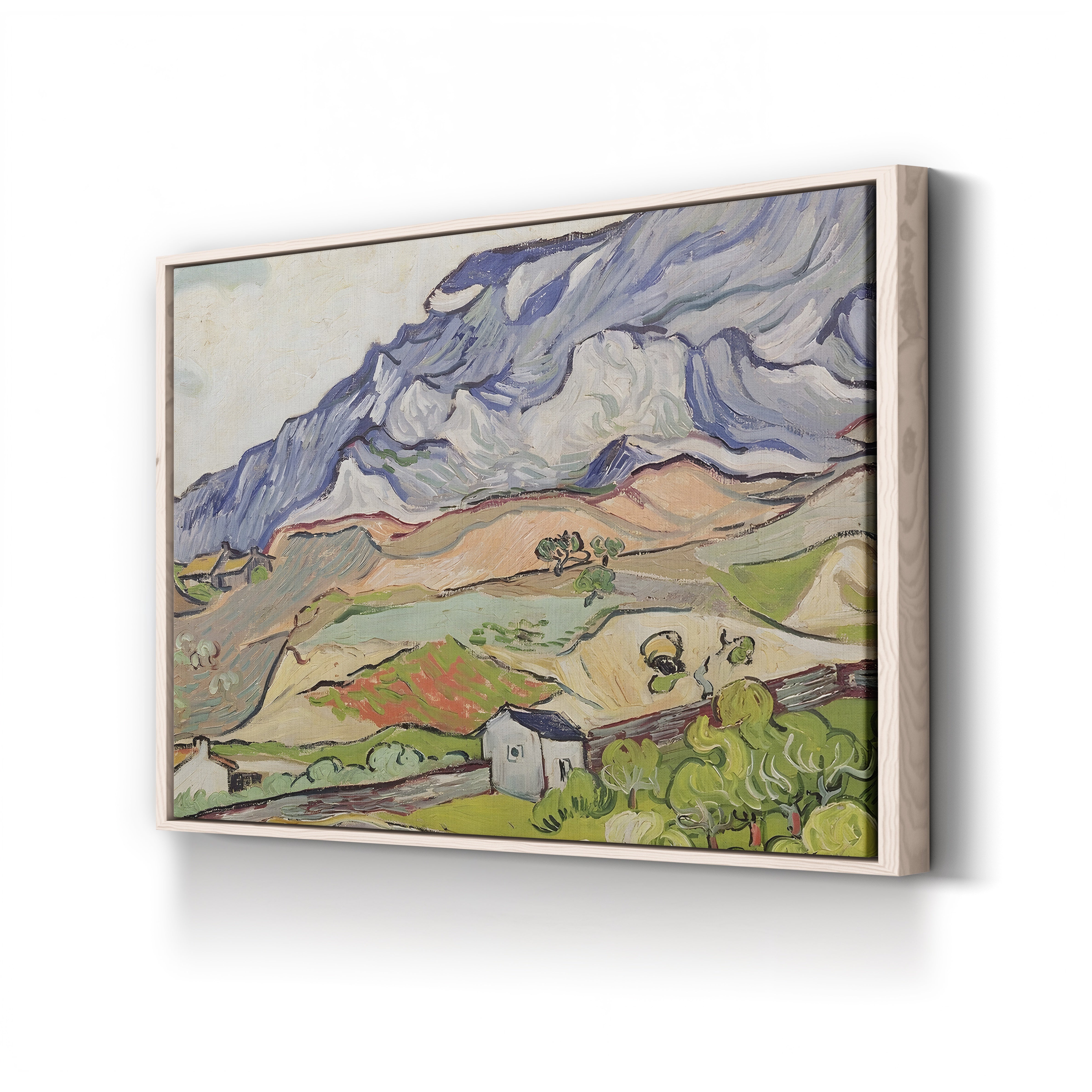 The Alpilles, 1890 – Vincent van Gogh Wall Art | Post-Impressionist Mountain Landscape Canvas Print