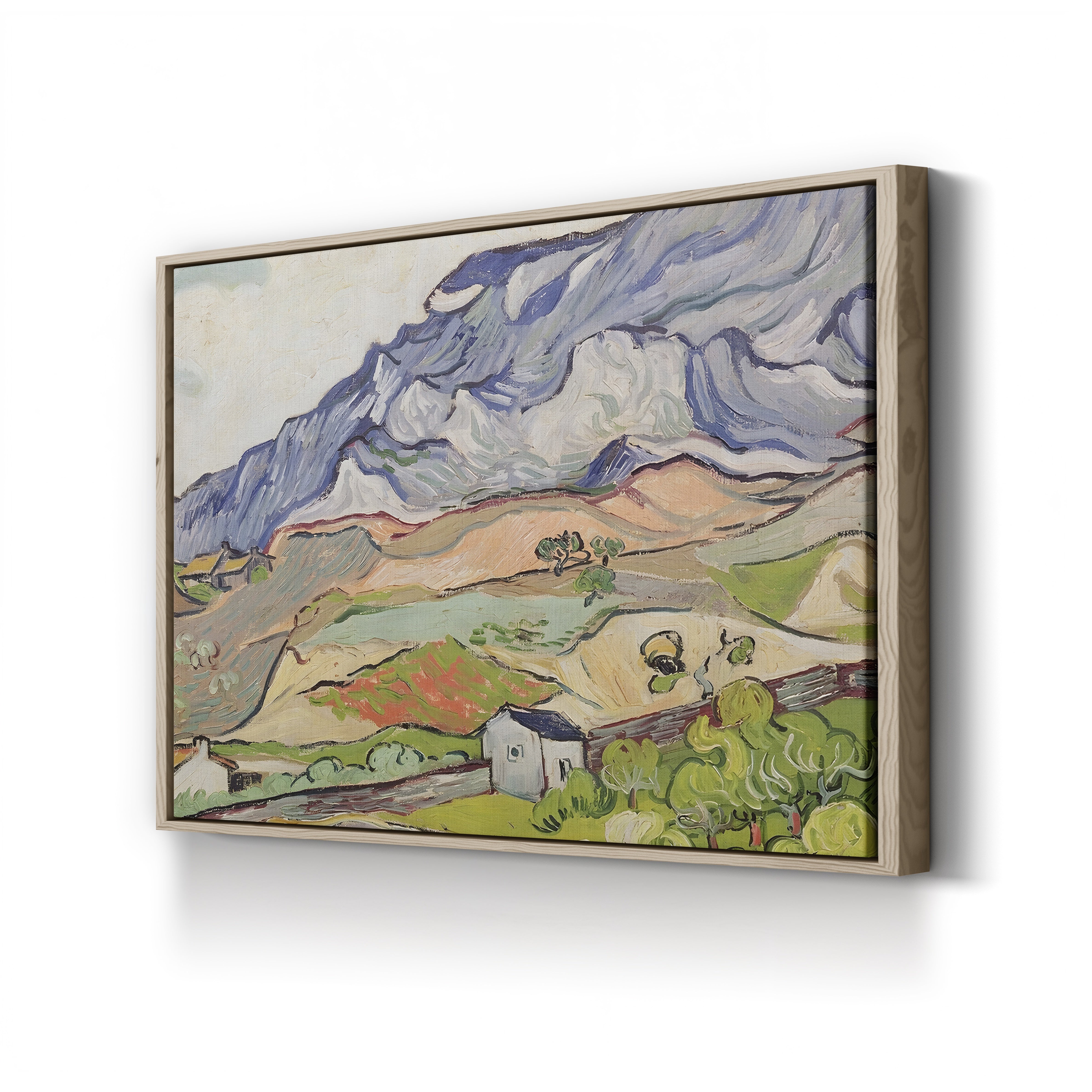 The Alpilles, 1890 – Vincent van Gogh Wall Art | Post-Impressionist Mountain Landscape Canvas Print